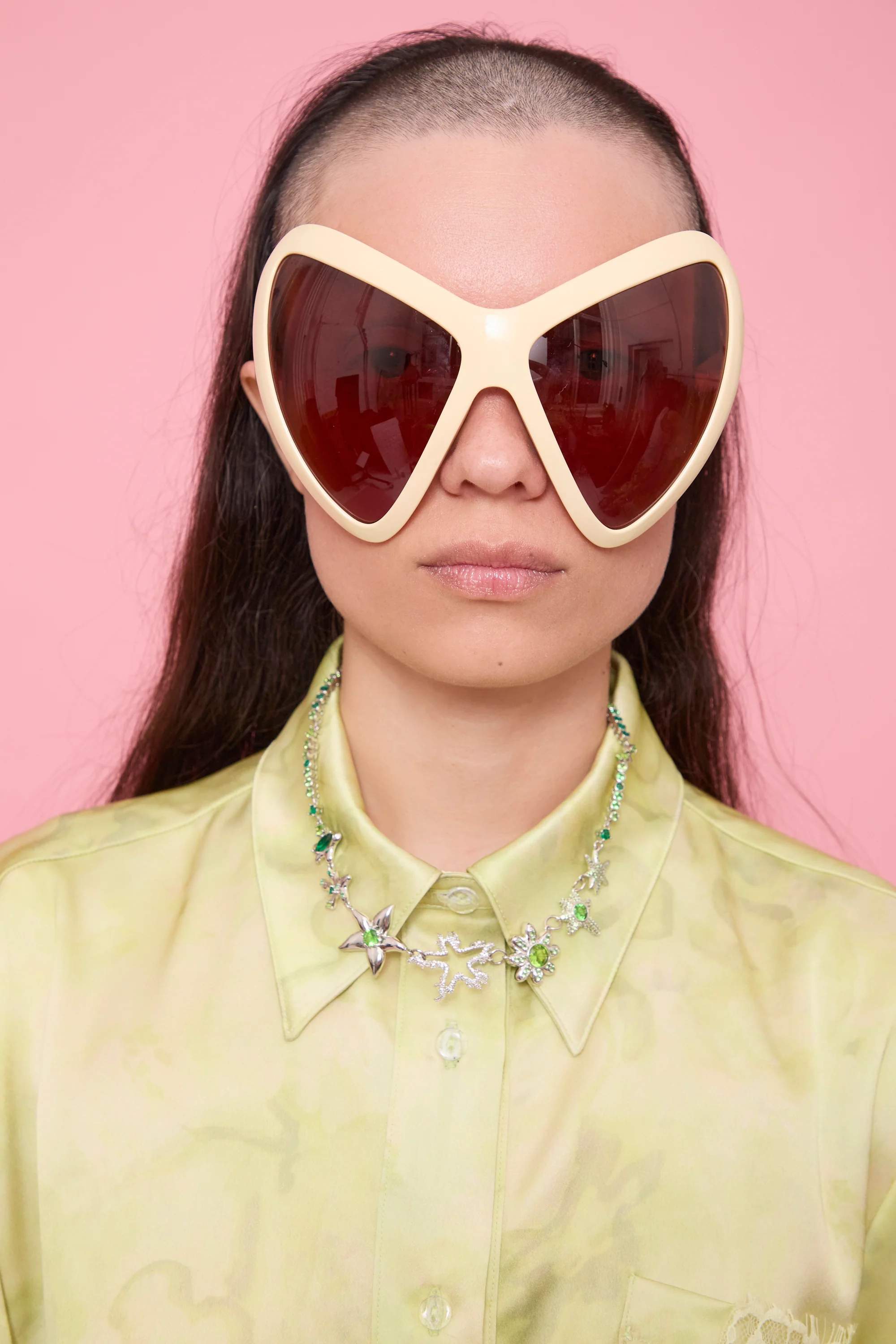 APPLE GREEN STAR FLAME CONSTELLATION NECKLACE - Image 3