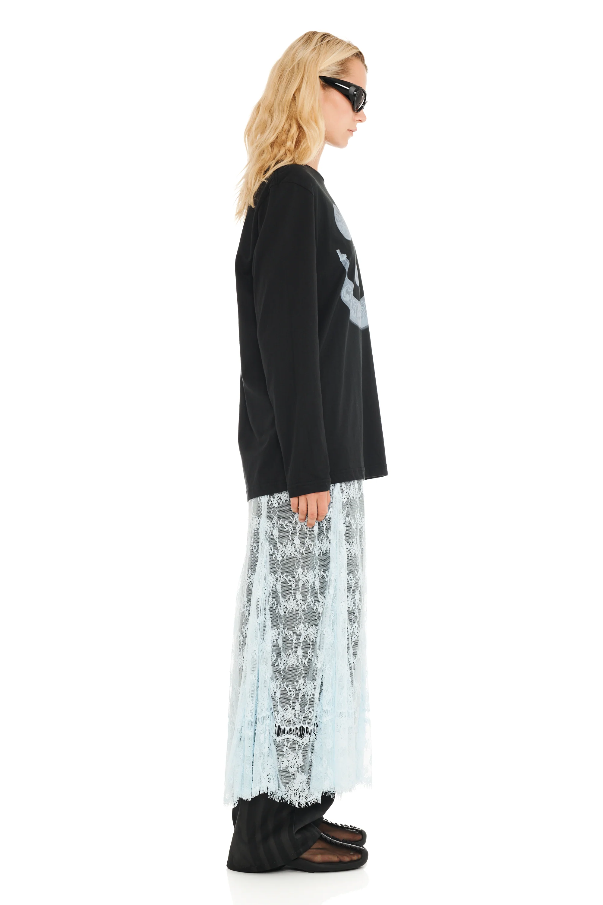 BLACK BANANA X-RAY LONG SLEEVE TEE - Image 4