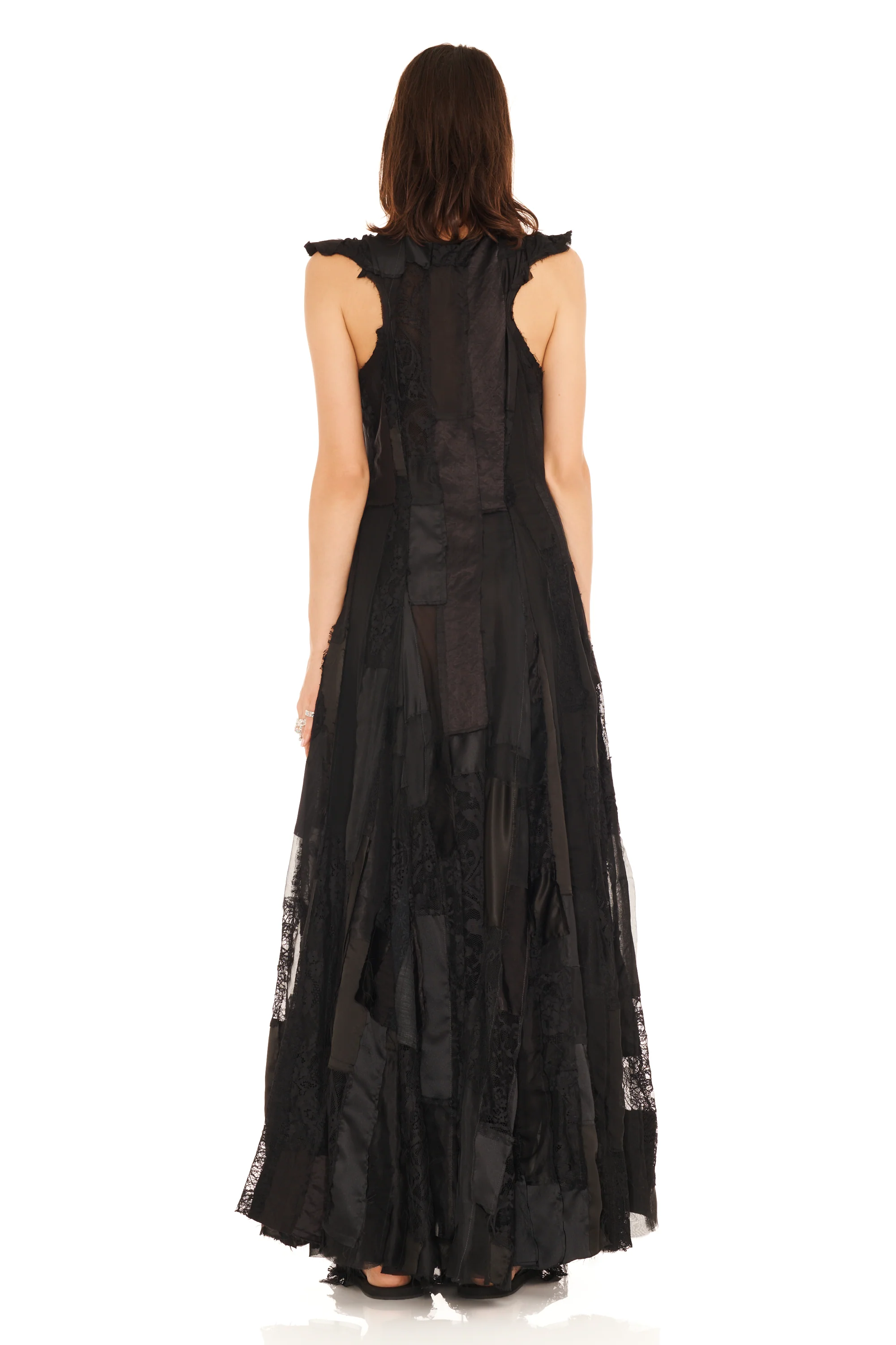 BLACK DEADSTOCK PRIMROSE DRESS - Image 3