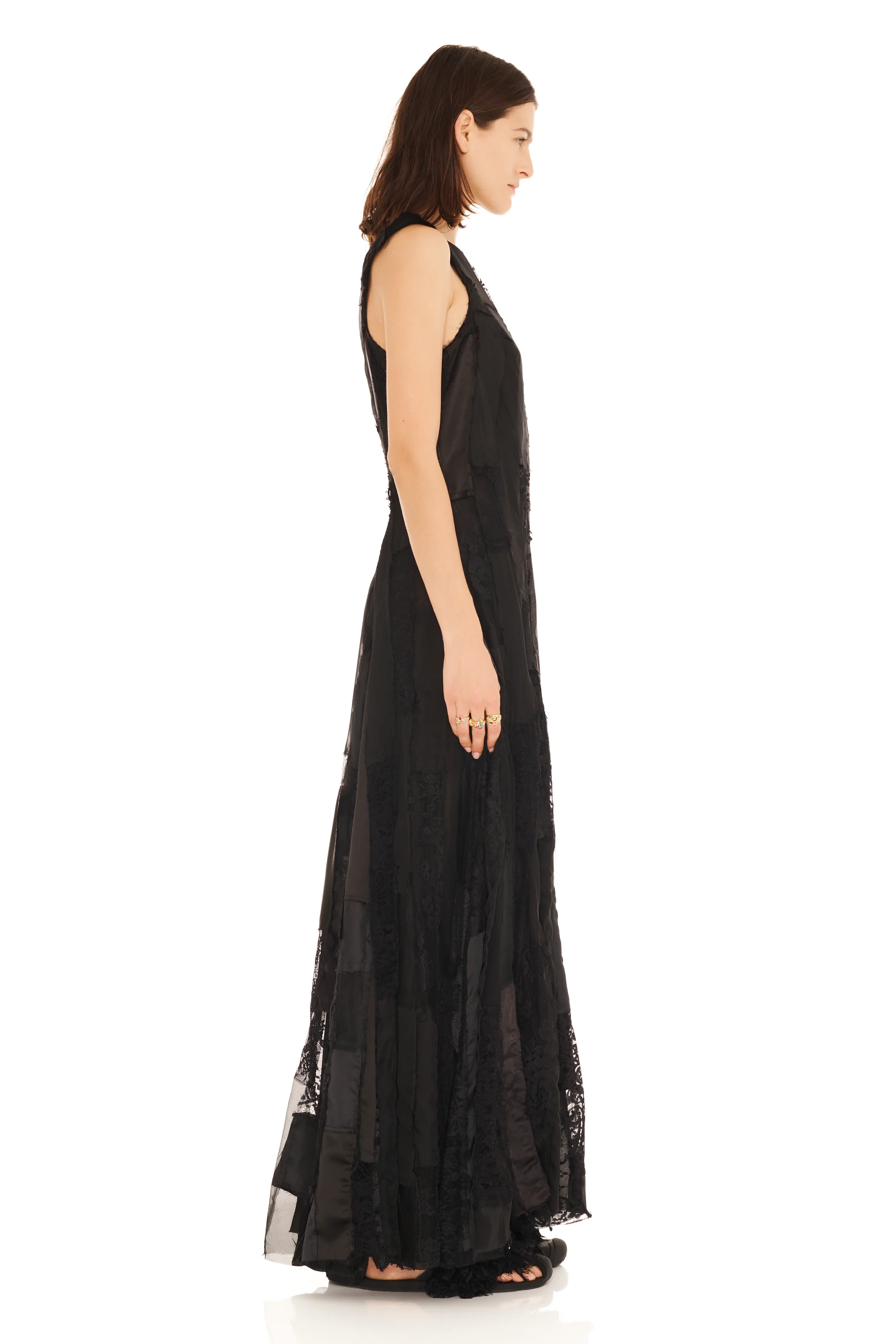 BLACK DEADSTOCK PRIMROSE DRESS - Image 4