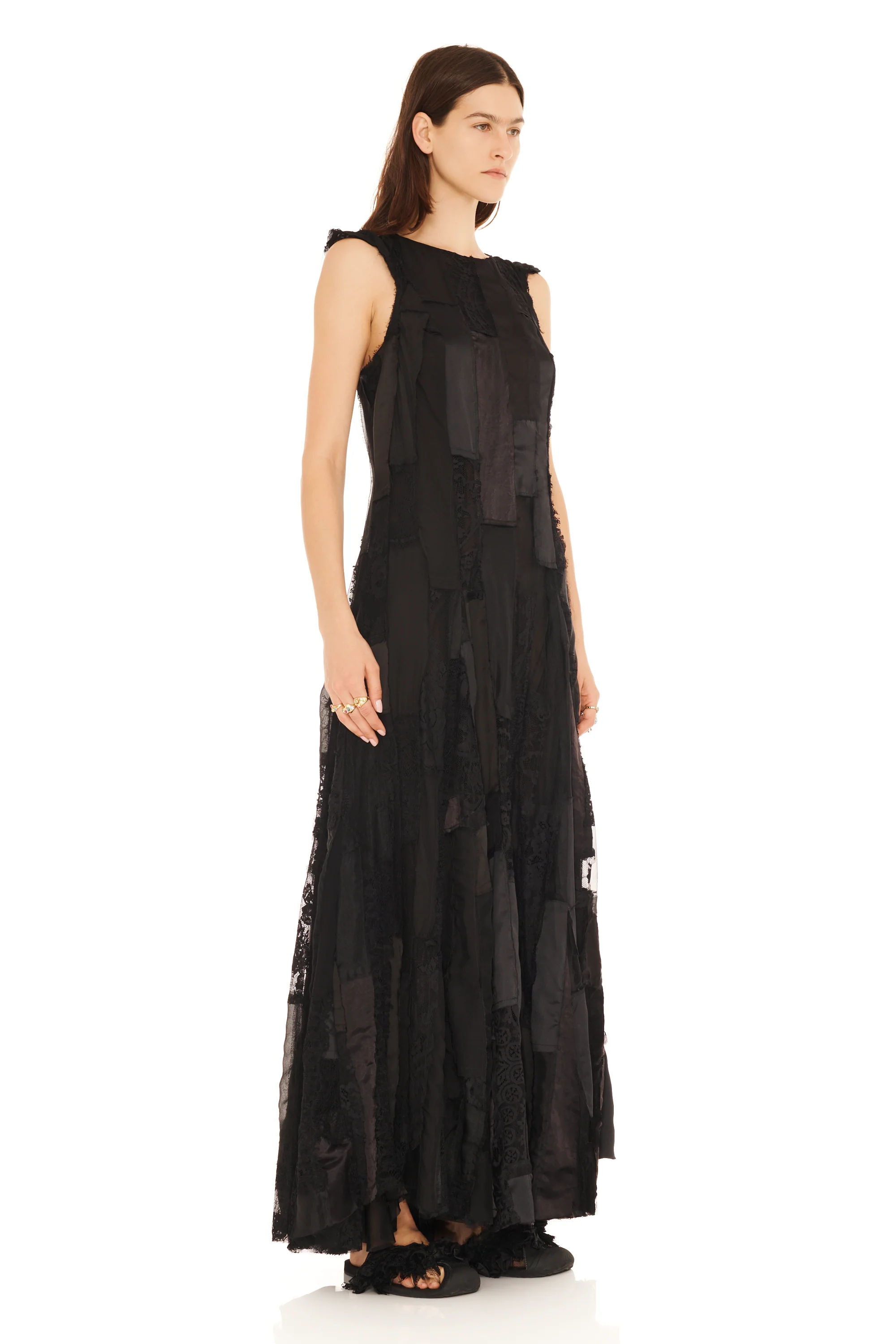 BLACK DEADSTOCK PRIMROSE DRESS - Image 5