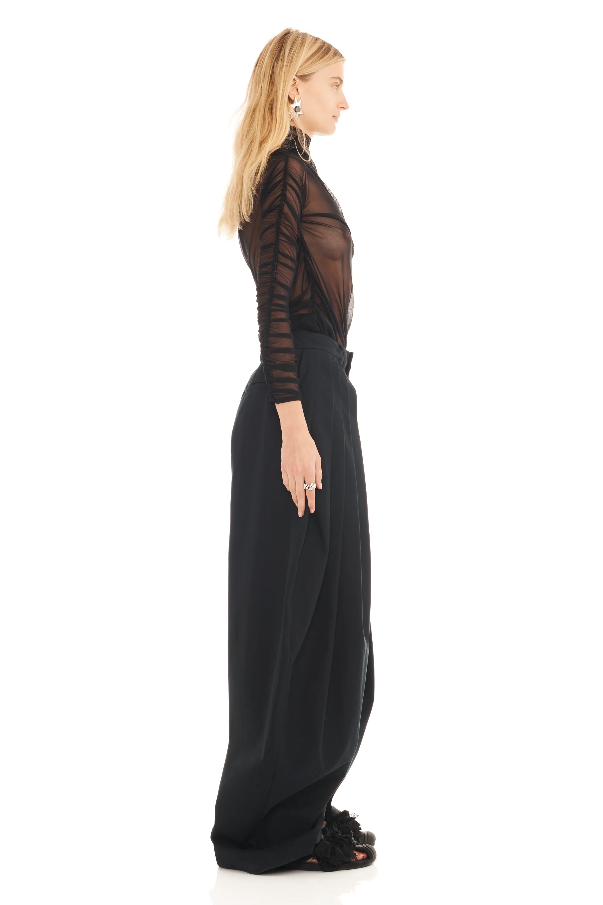 BLACK DENIM SIMONE PANT - Image 3