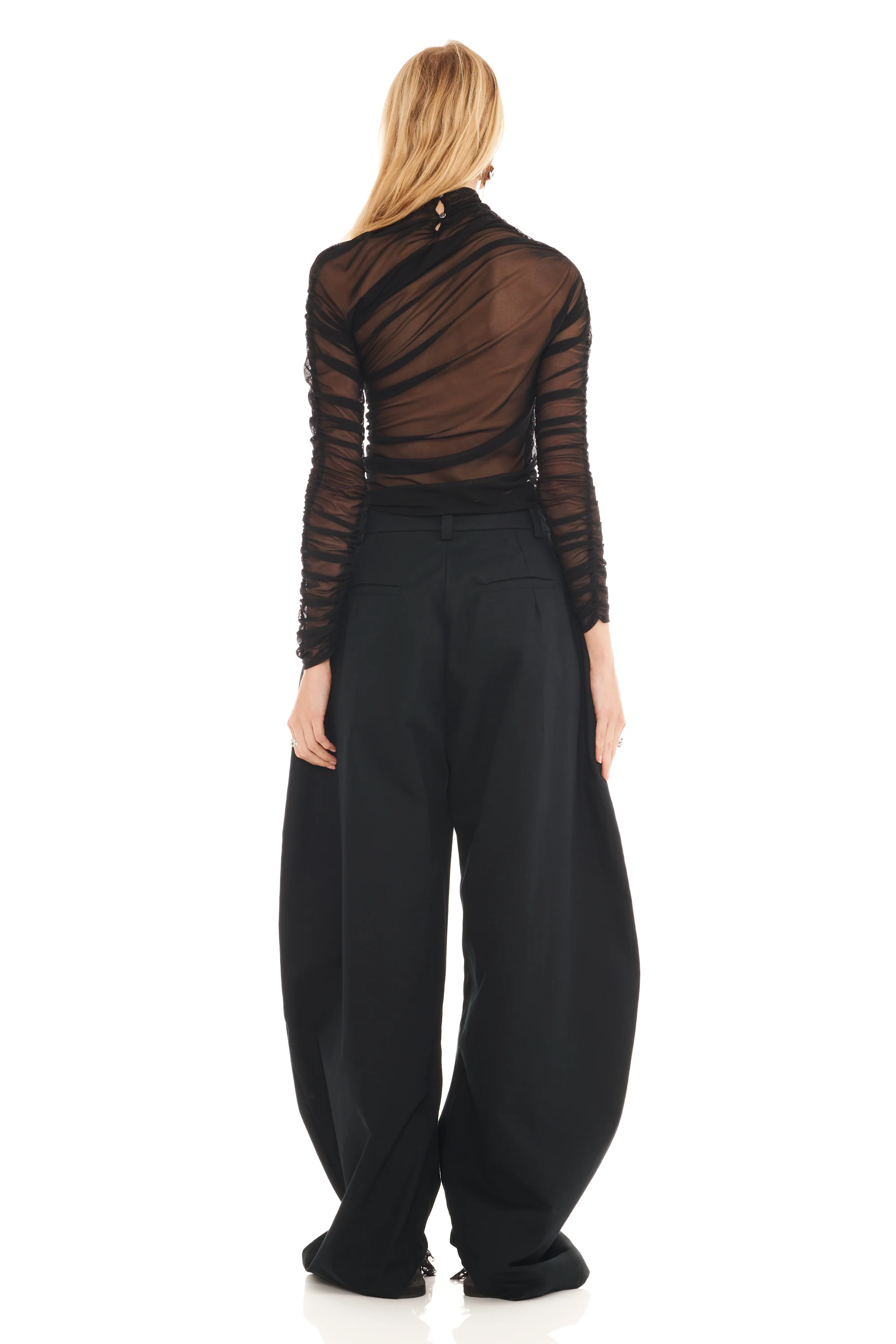 BLACK DENIM SIMONE PANT - Image 4