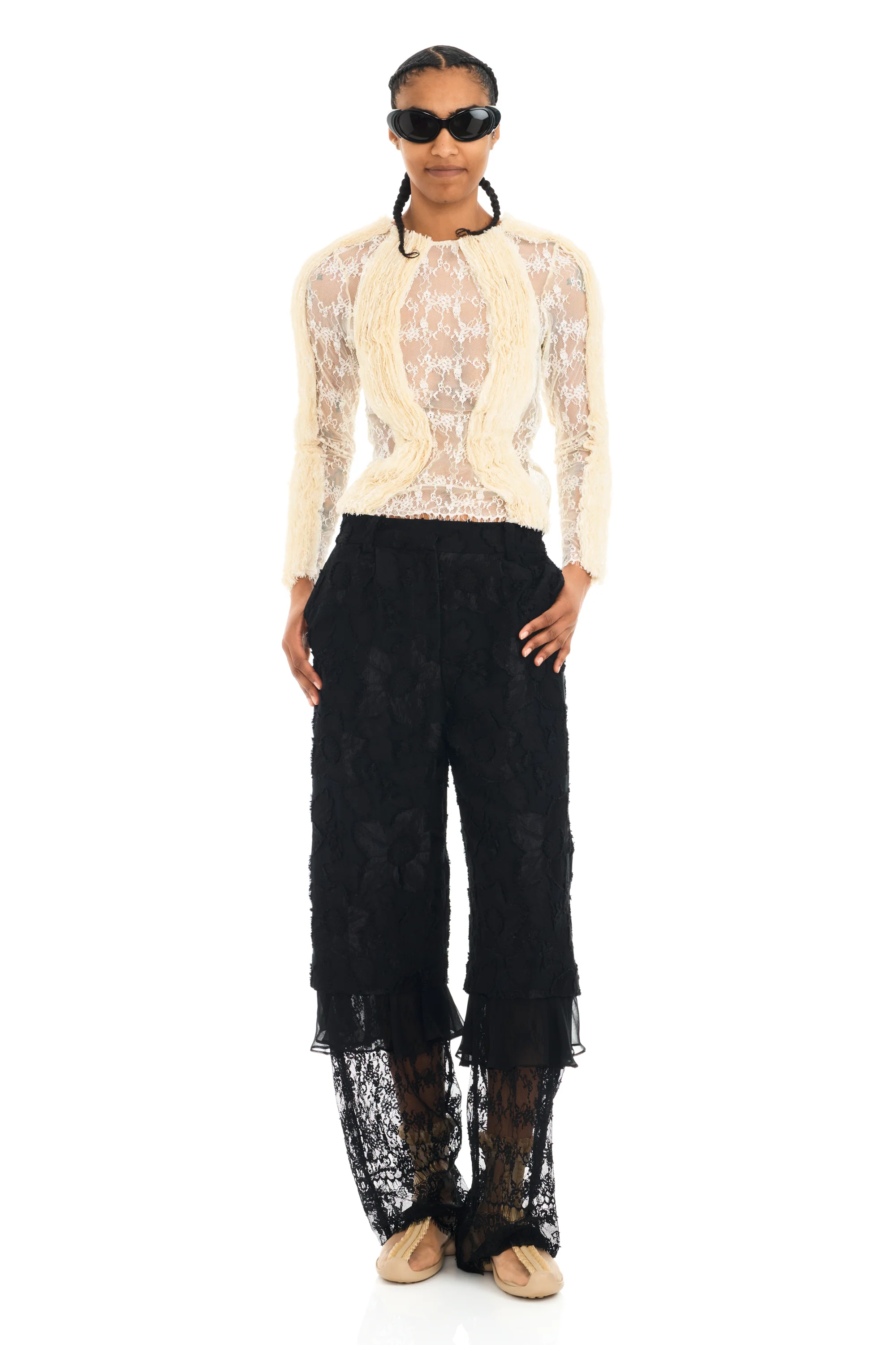 BLACK GERANIUM TROUSER - Image 2