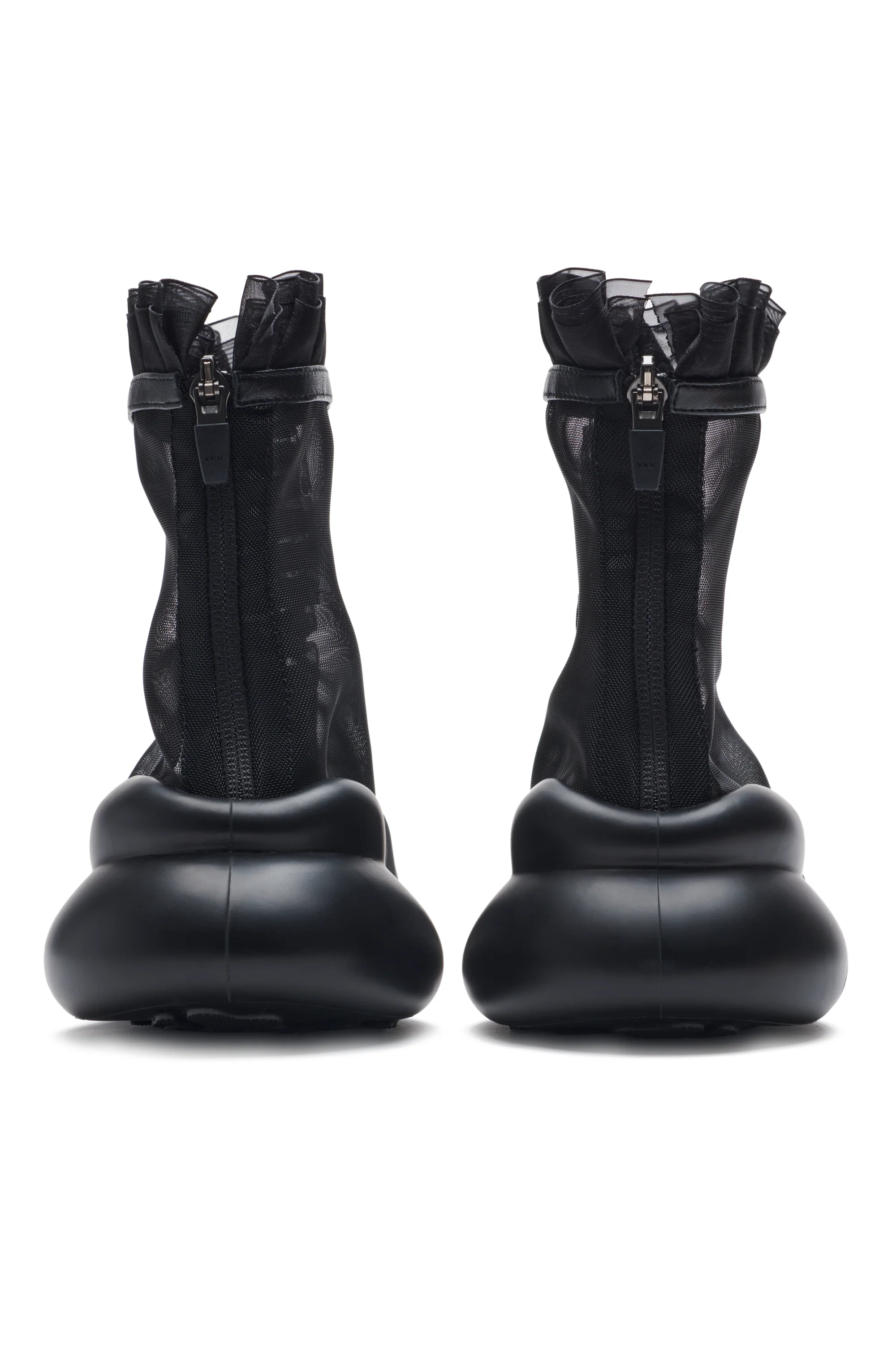 BLACK MESH RUFL BOOTS - Image 7
