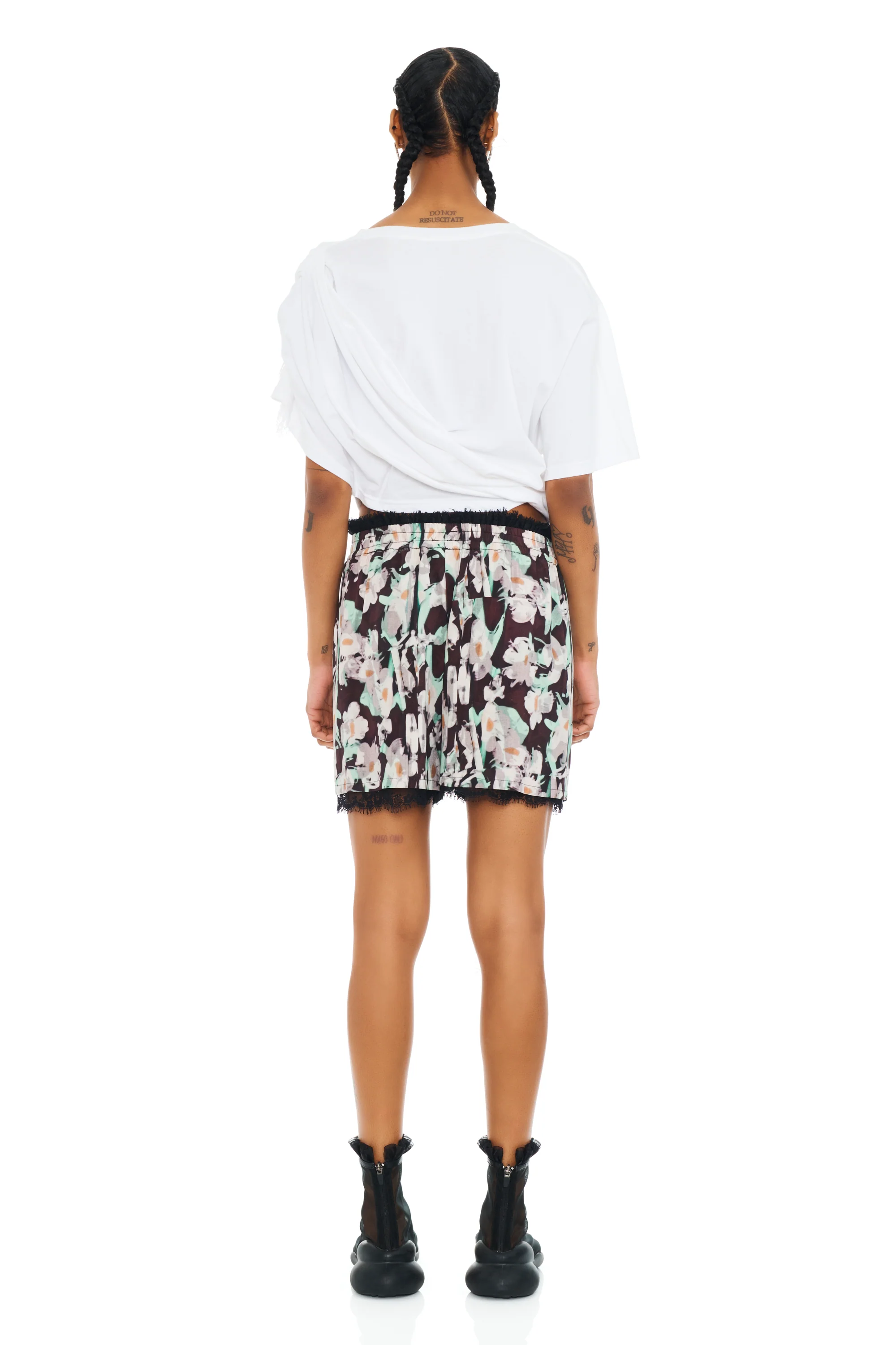 BLACK PAINTED DAISY MINI ODEON BOXER - Image 4