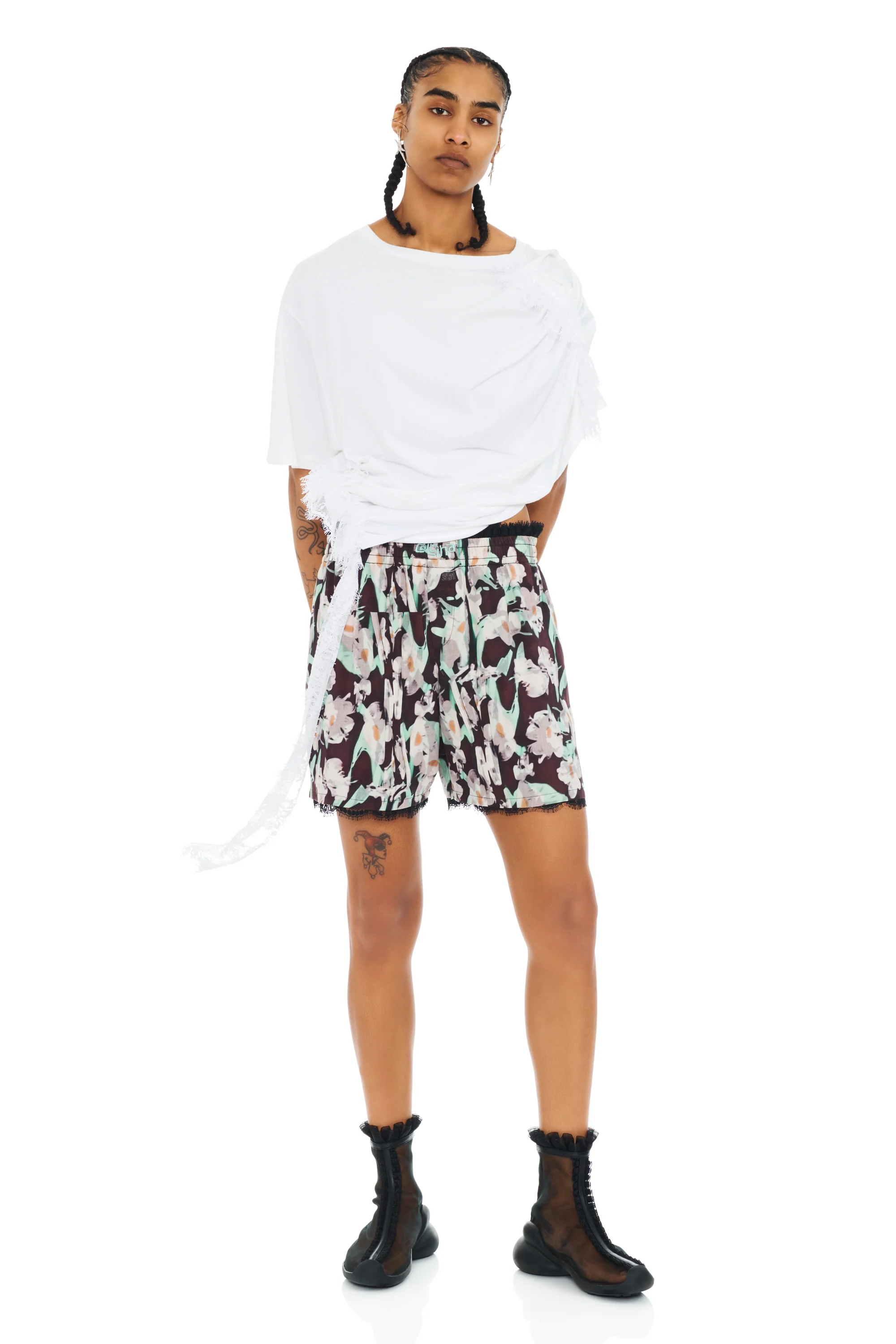 BLACK PAINTED DAISY MINI ODEON BOXER - Image 5