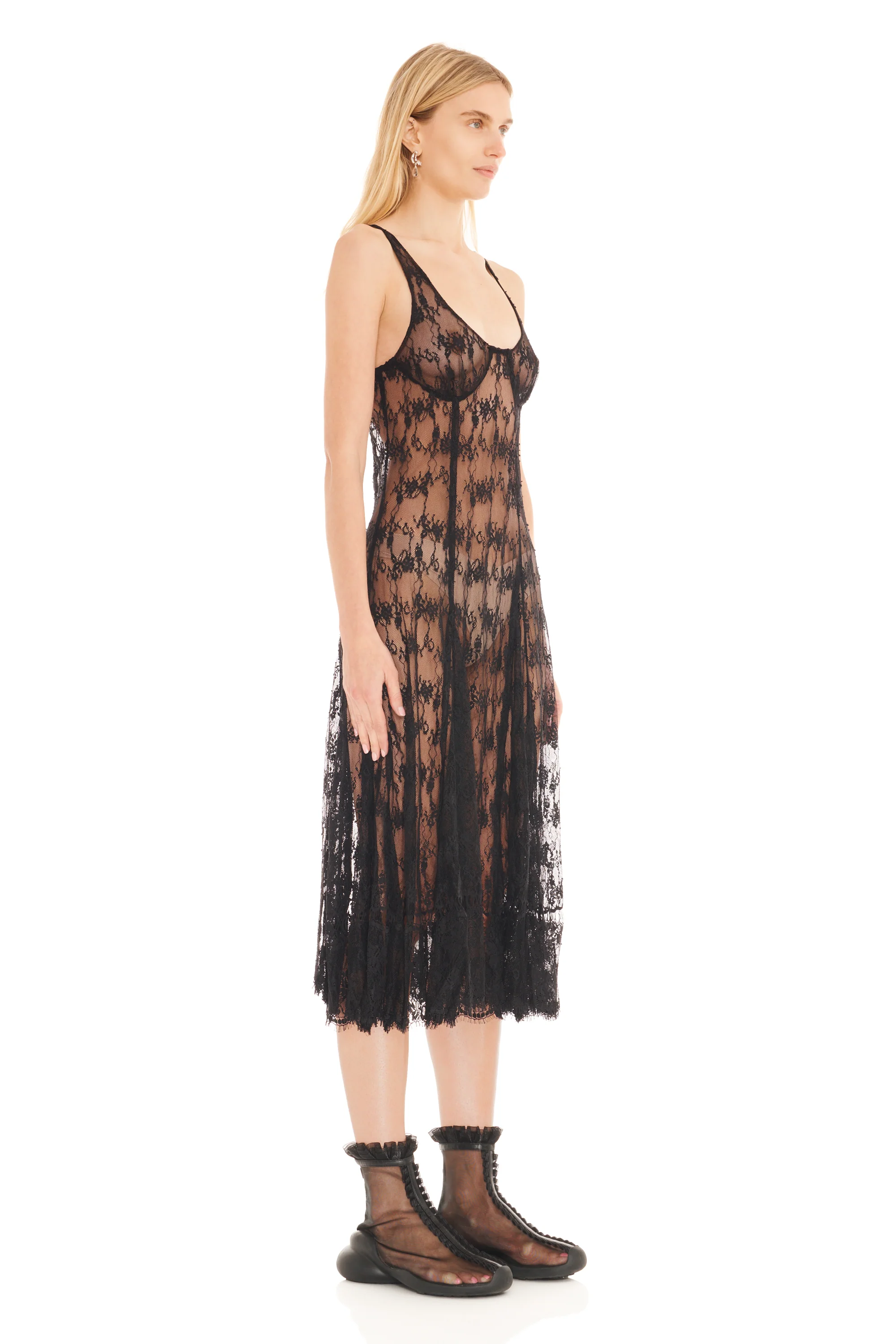 BLACK PAMELA DRESS - Image 3
