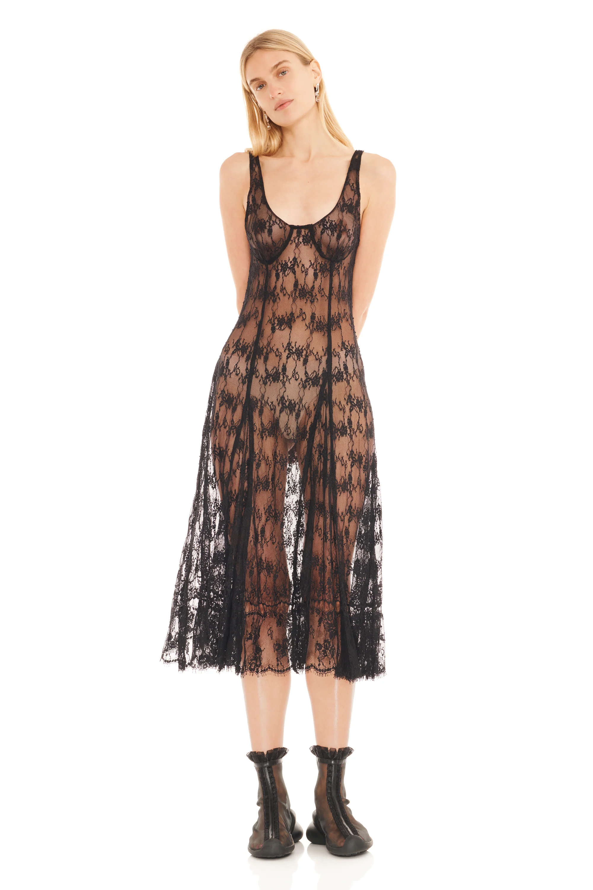 BLACK PAMELA DRESS - Image 6
