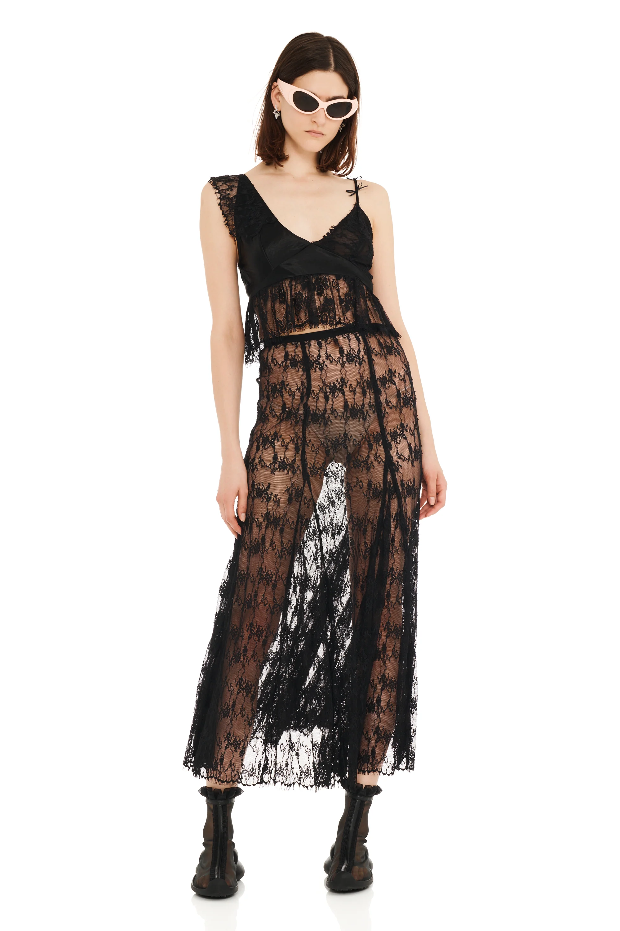 BLACK PAMELA SKIRT - Image 2