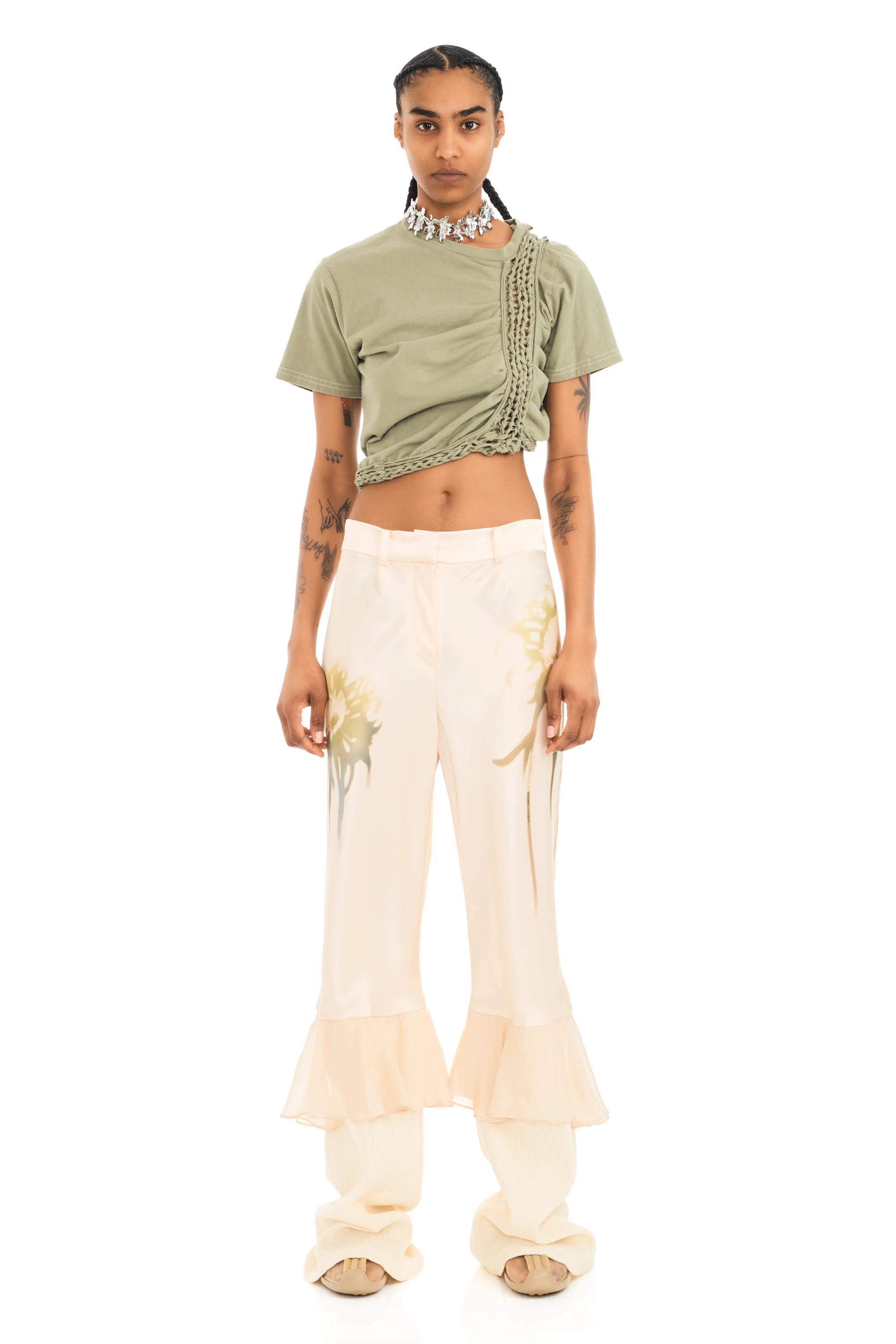 BUTTER FADED FLOWER GERANIUM TROUSER - Image 2