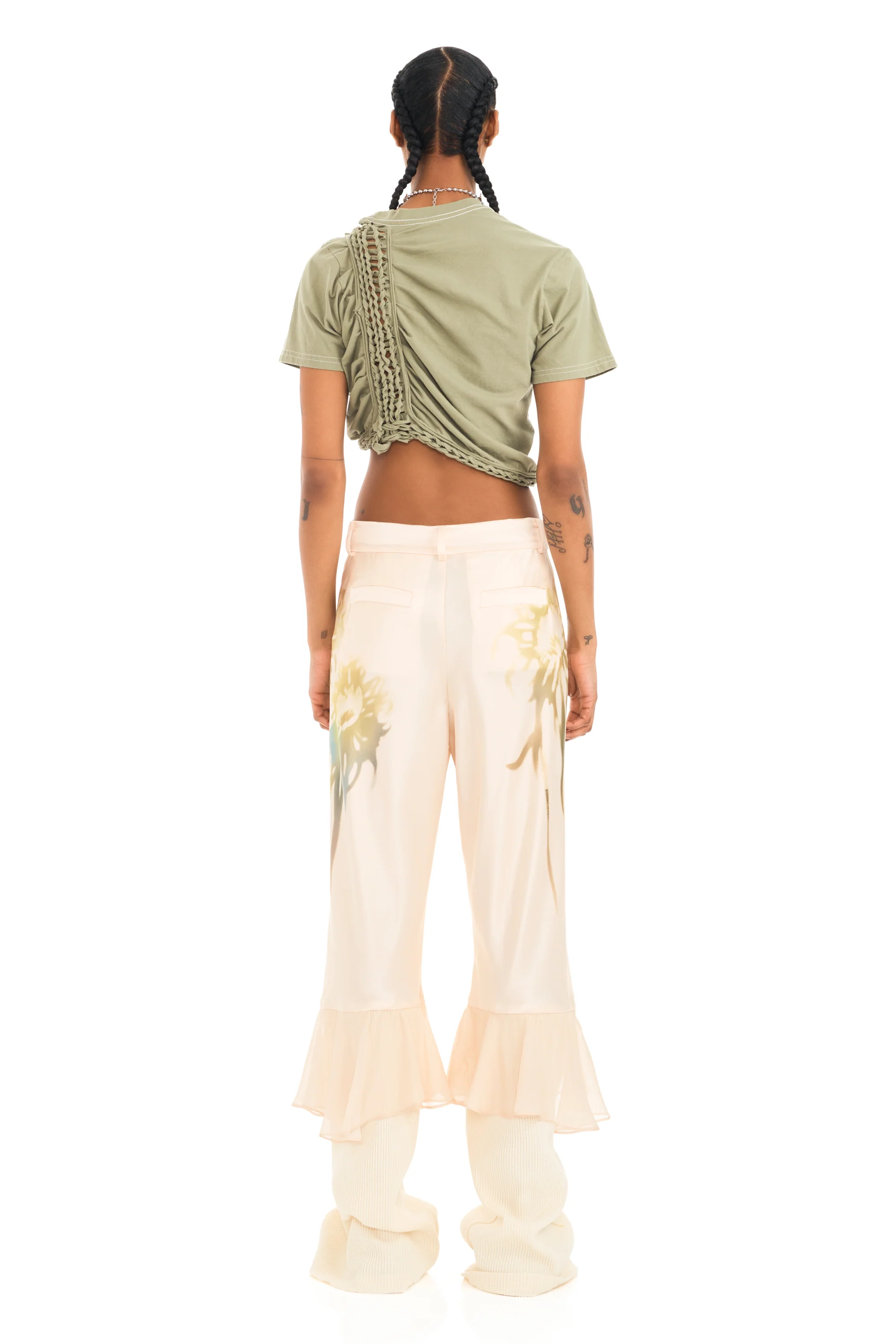 BUTTER FADED FLOWER GERANIUM TROUSER - Image 5