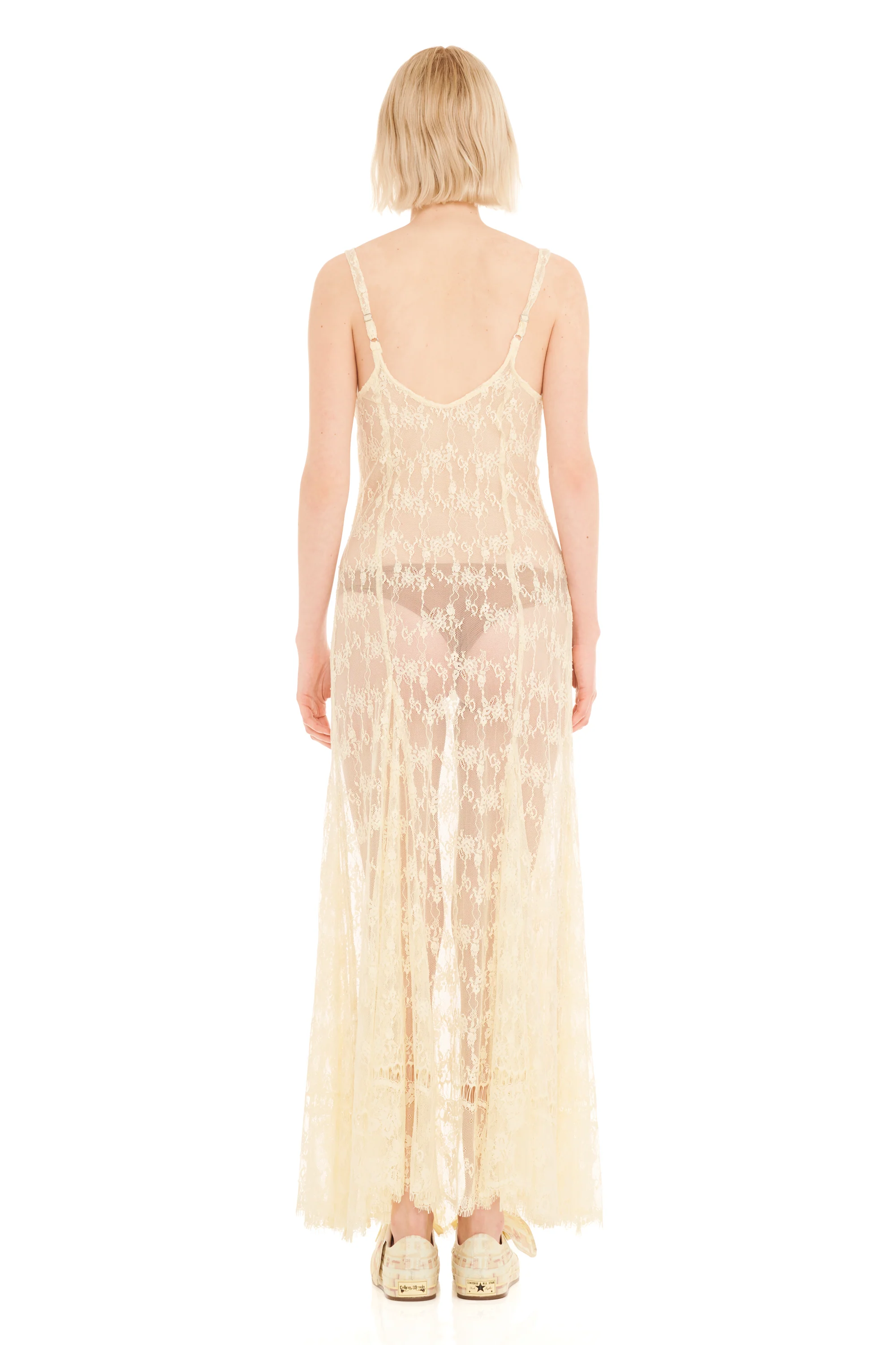 BUTTER YELLOW LONG PAMELA DRESS - Image 4