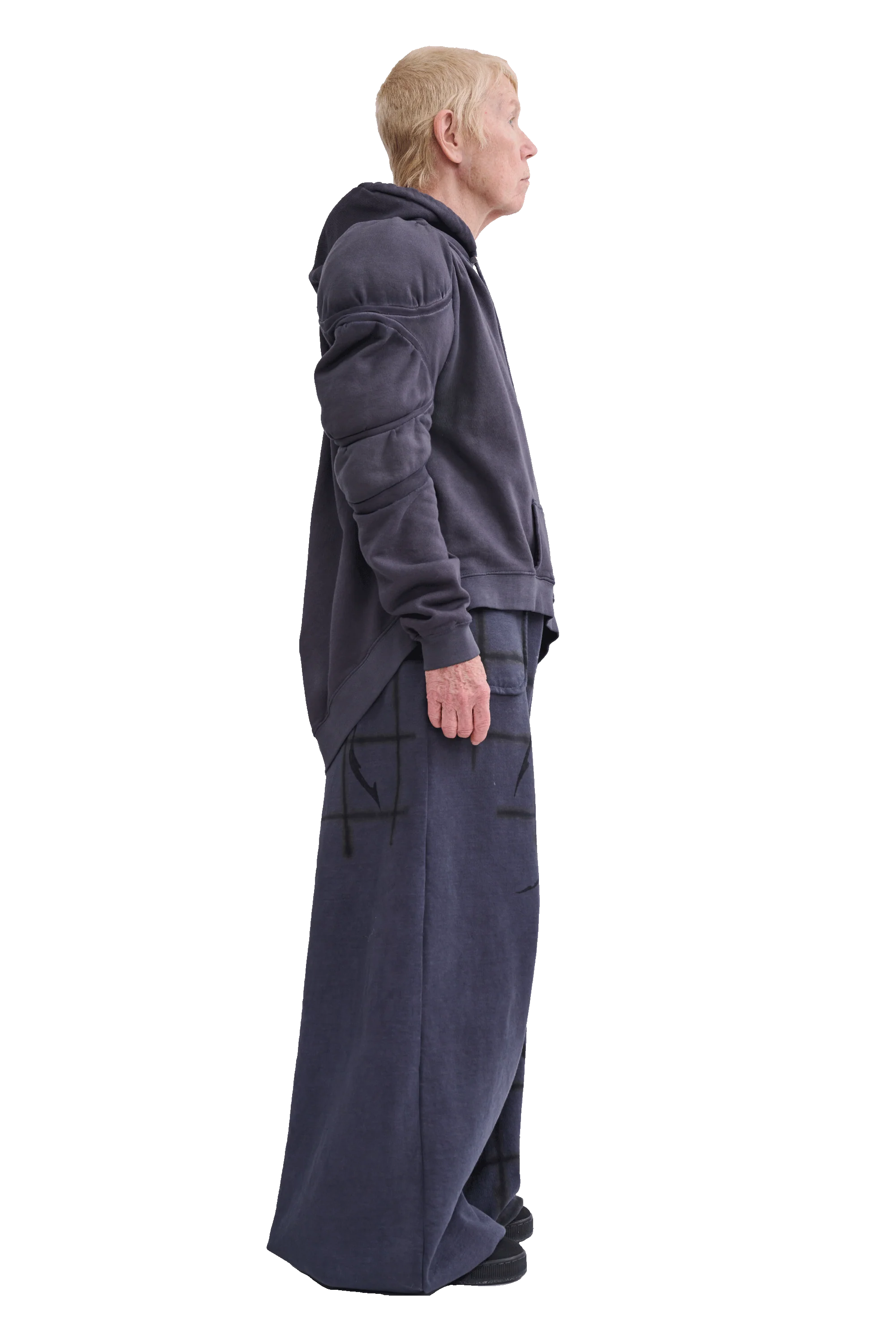 CHARCOAL CS GYM MUSCLE WAVE HOODIE - Image 4