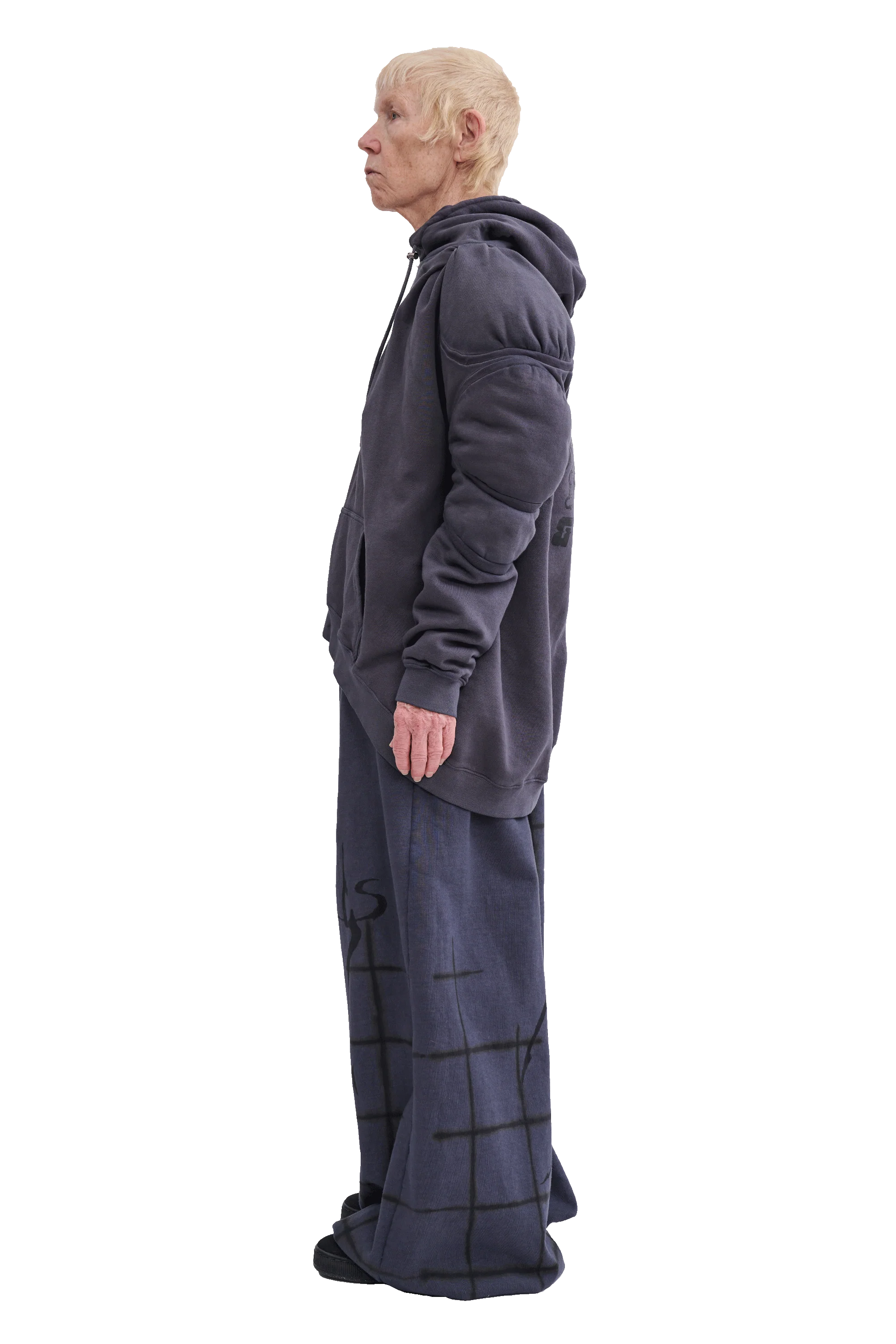 CHARCOAL CS GYM MUSCLE WAVE HOODIE - Image 6