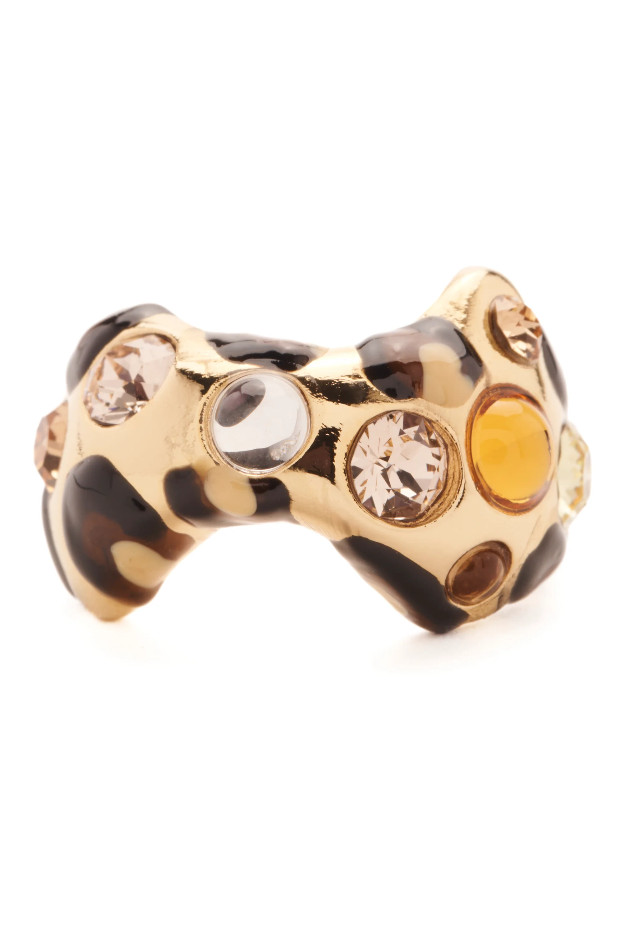 CHEETAH GOLD BAT RING