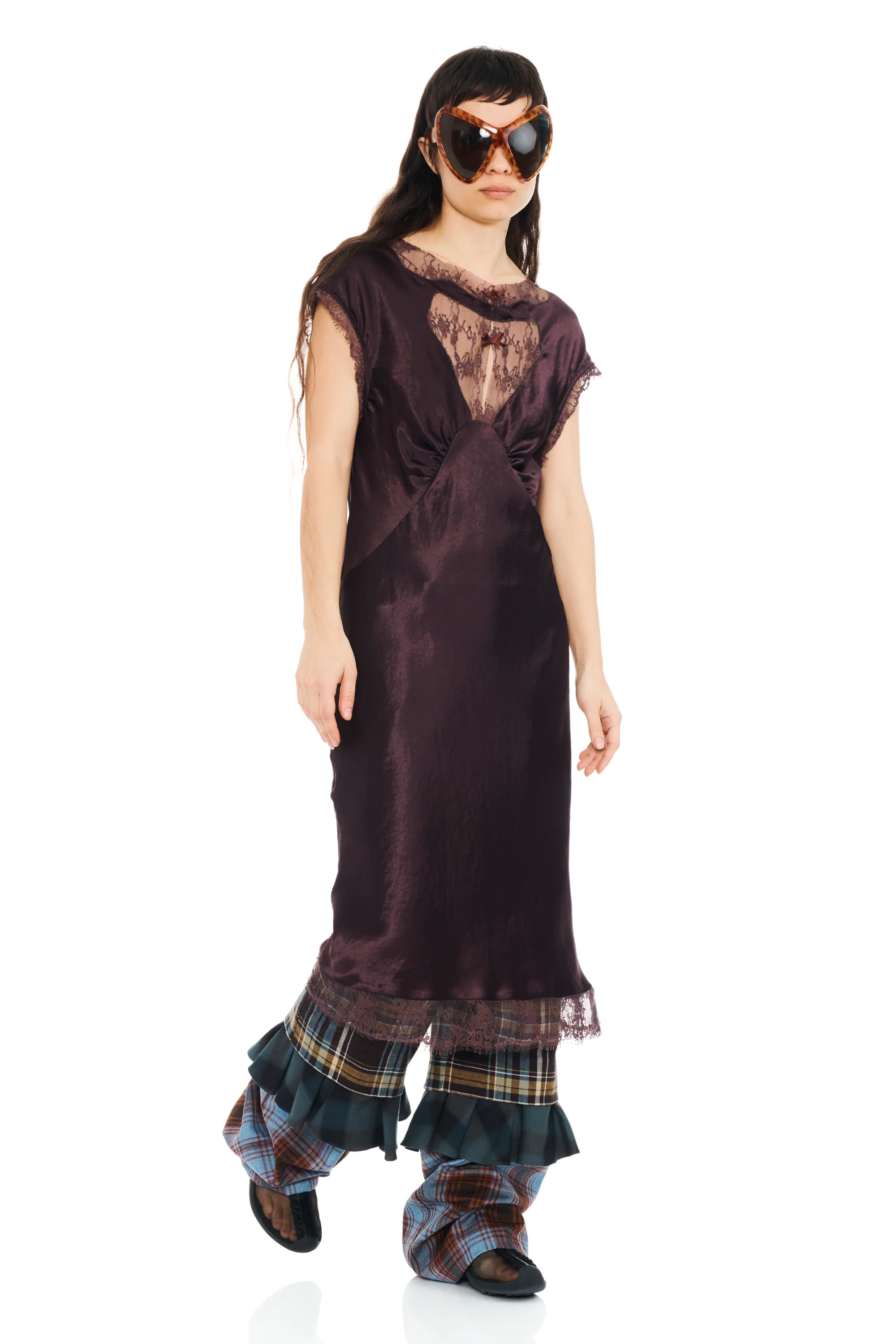 CHOCOLATE WATERLILY MIDI DRESS - Image 6