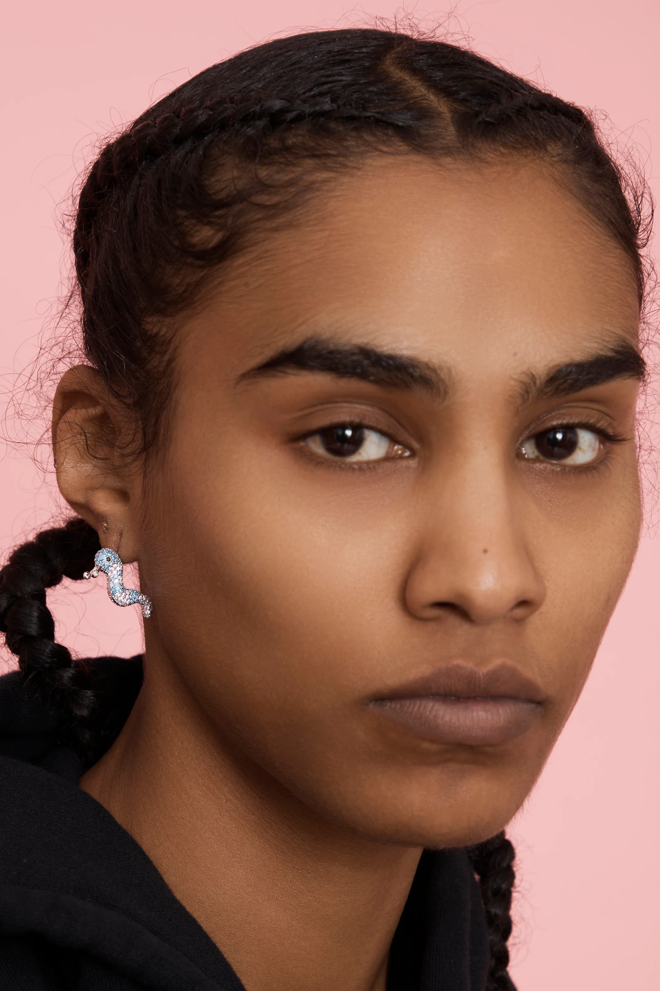 CLEAR SKY SLUG EARRINGS - Image 3