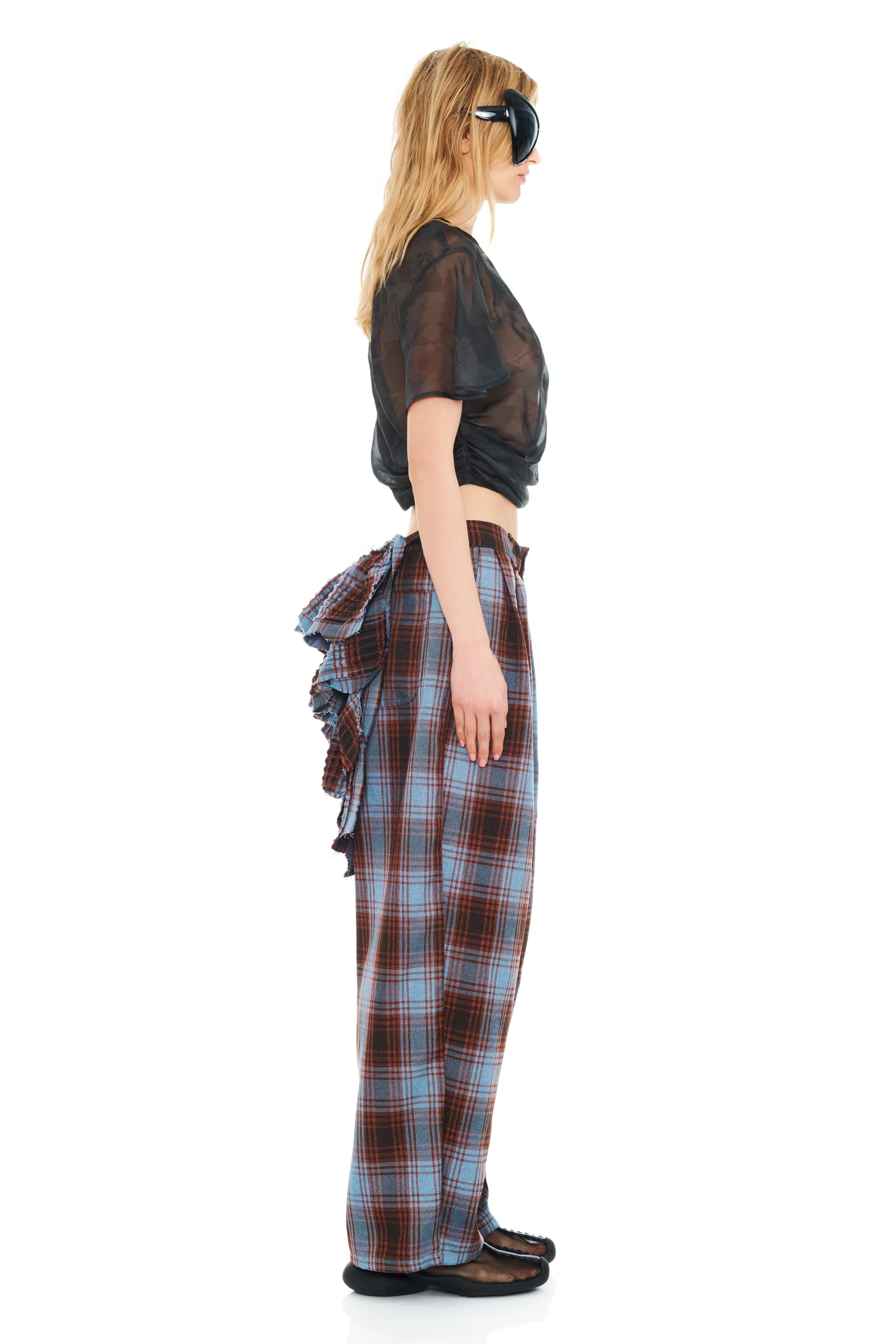 CRANBERRY SKY PLAID BUSTLE CATCHFLY PANT - Image 3