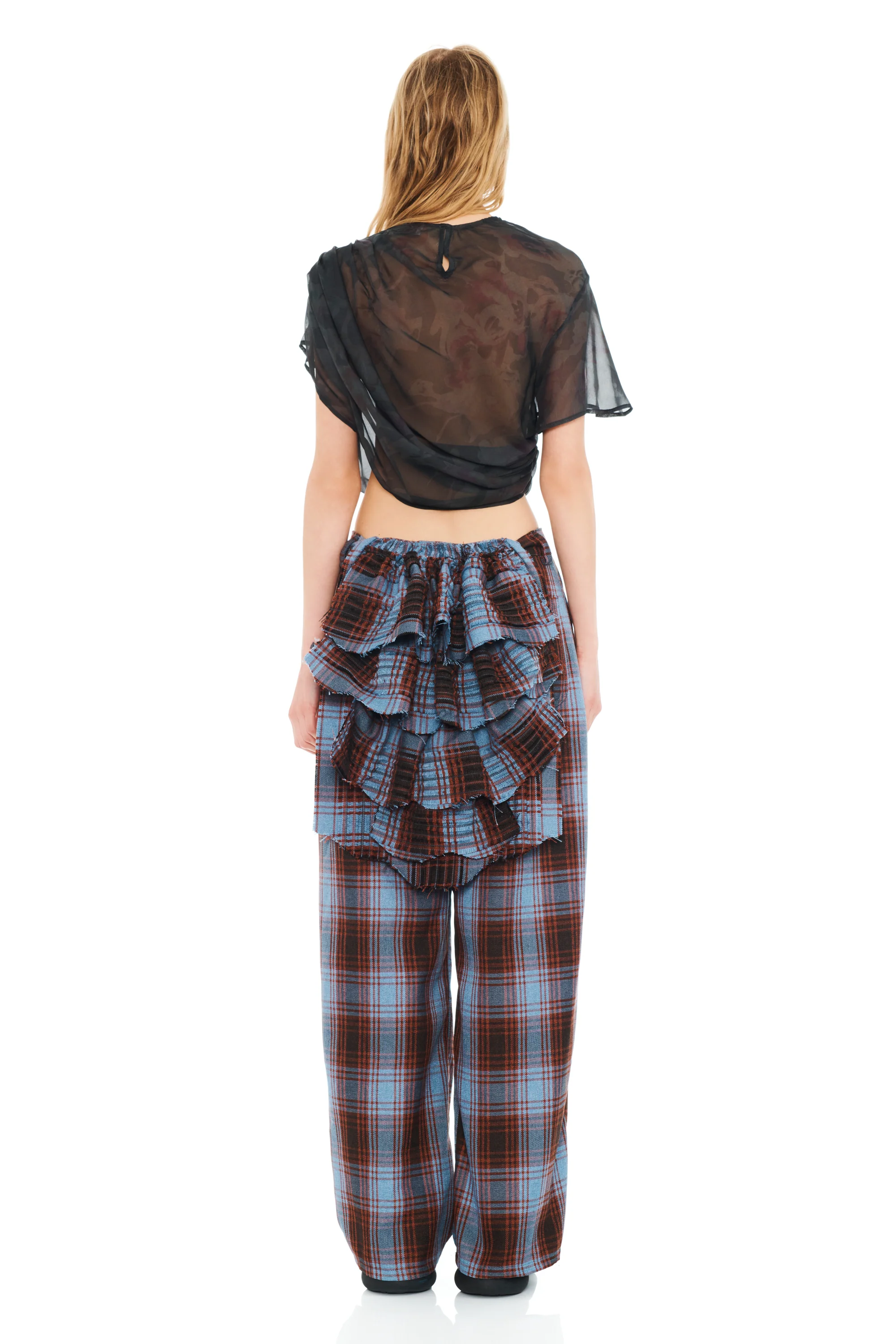 CRANBERRY SKY PLAID BUSTLE CATCHFLY PANT - Image 4