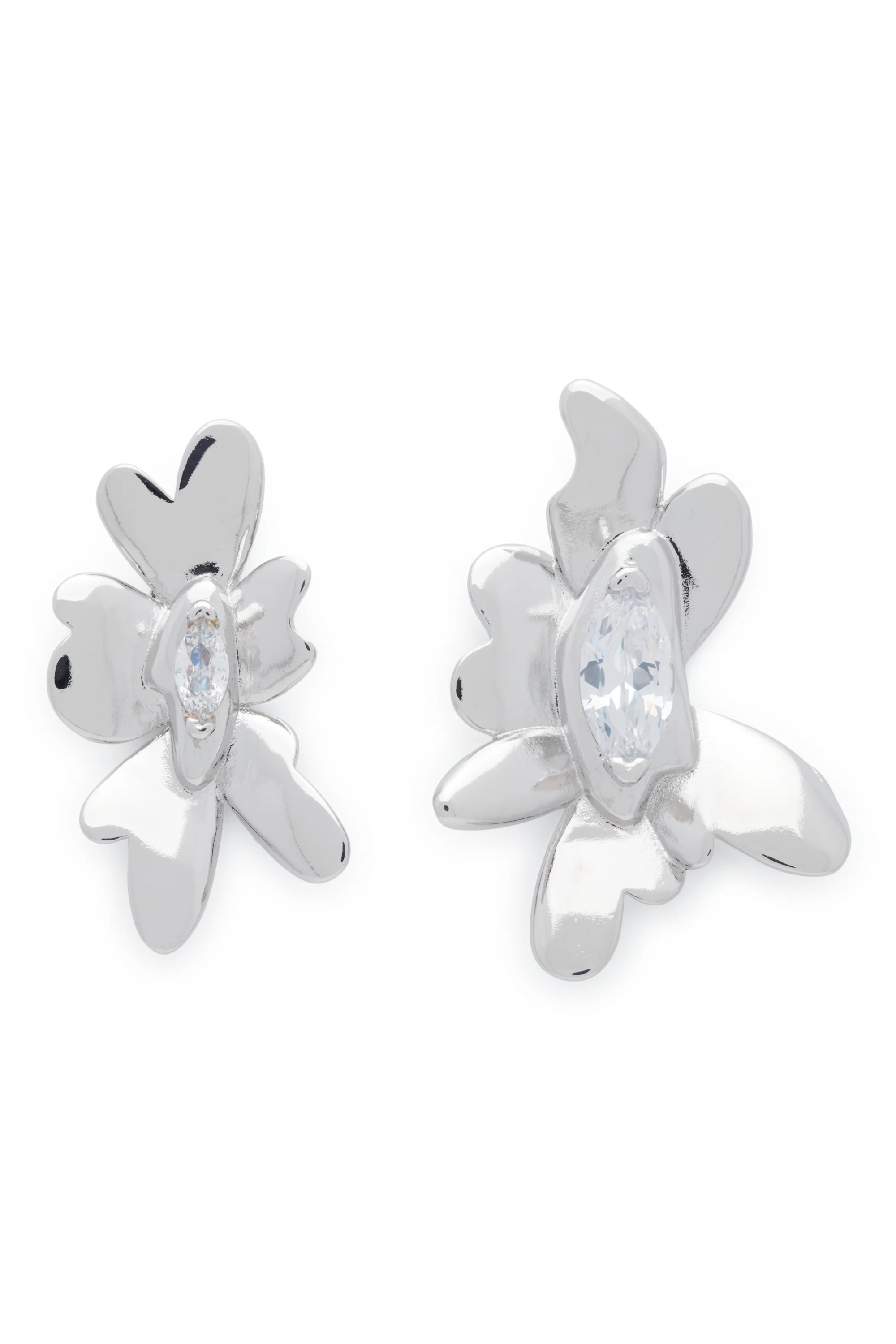 CRYSTAL CLEAR DAISY MAXI EARRING