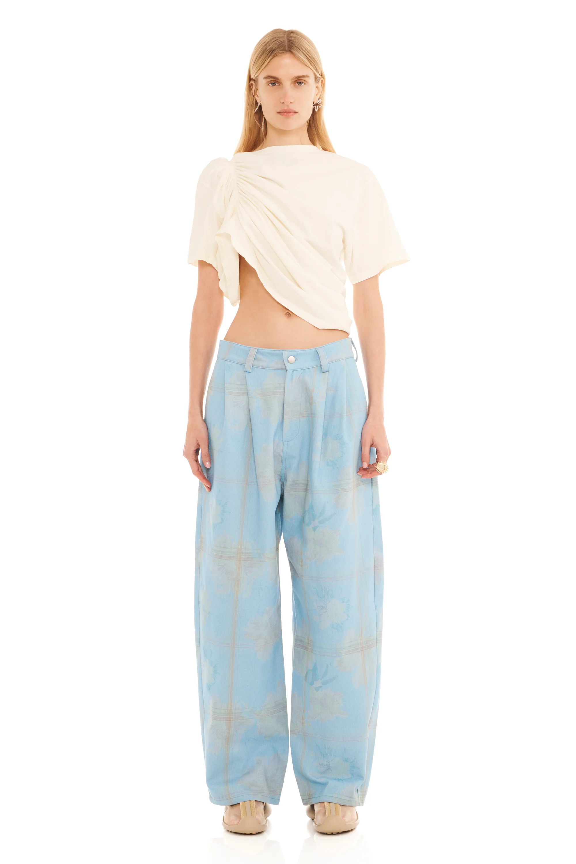 DENIM PICNIC CATCHFLY PANT - Image 2