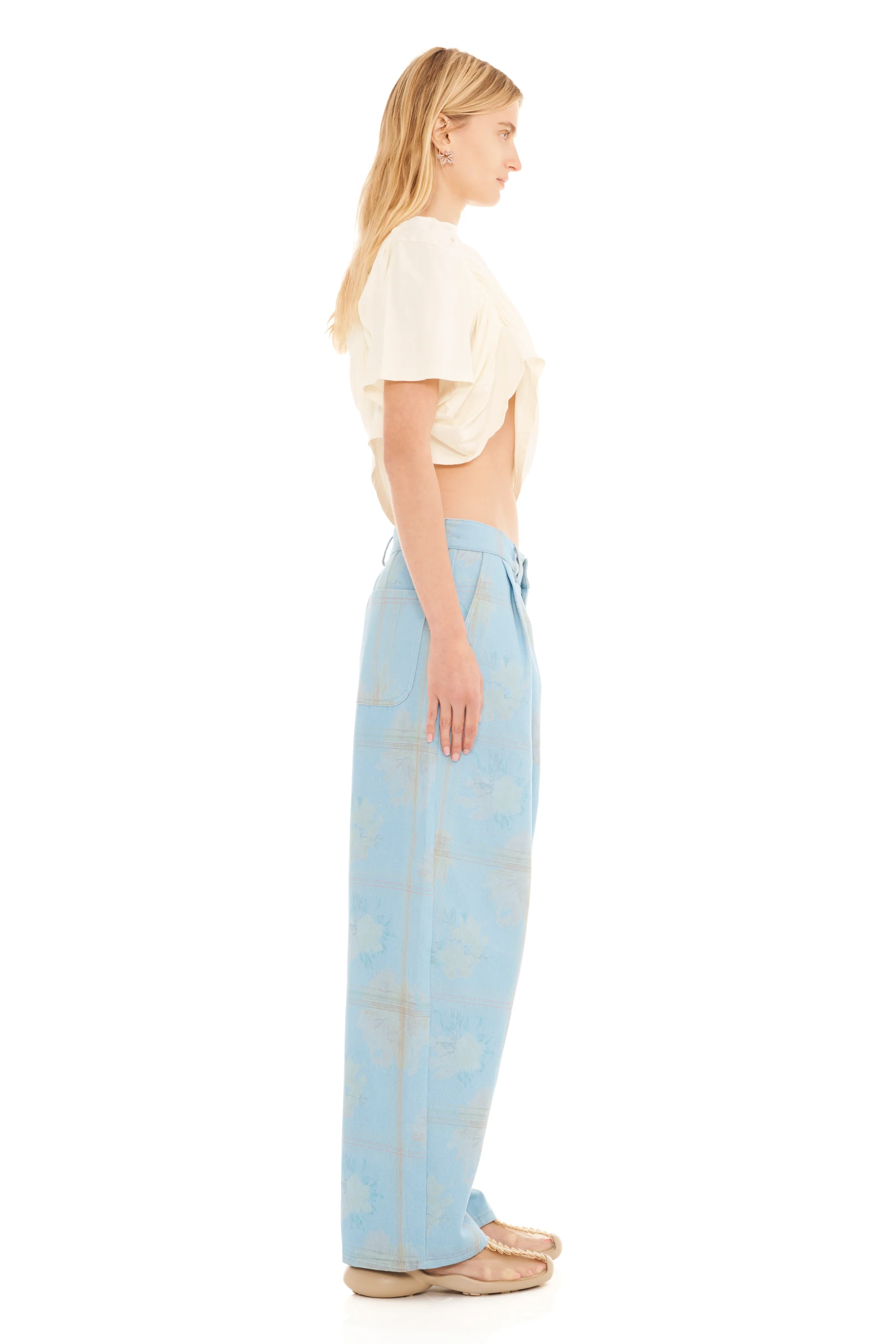 DENIM PICNIC CATCHFLY PANT - Image 4
