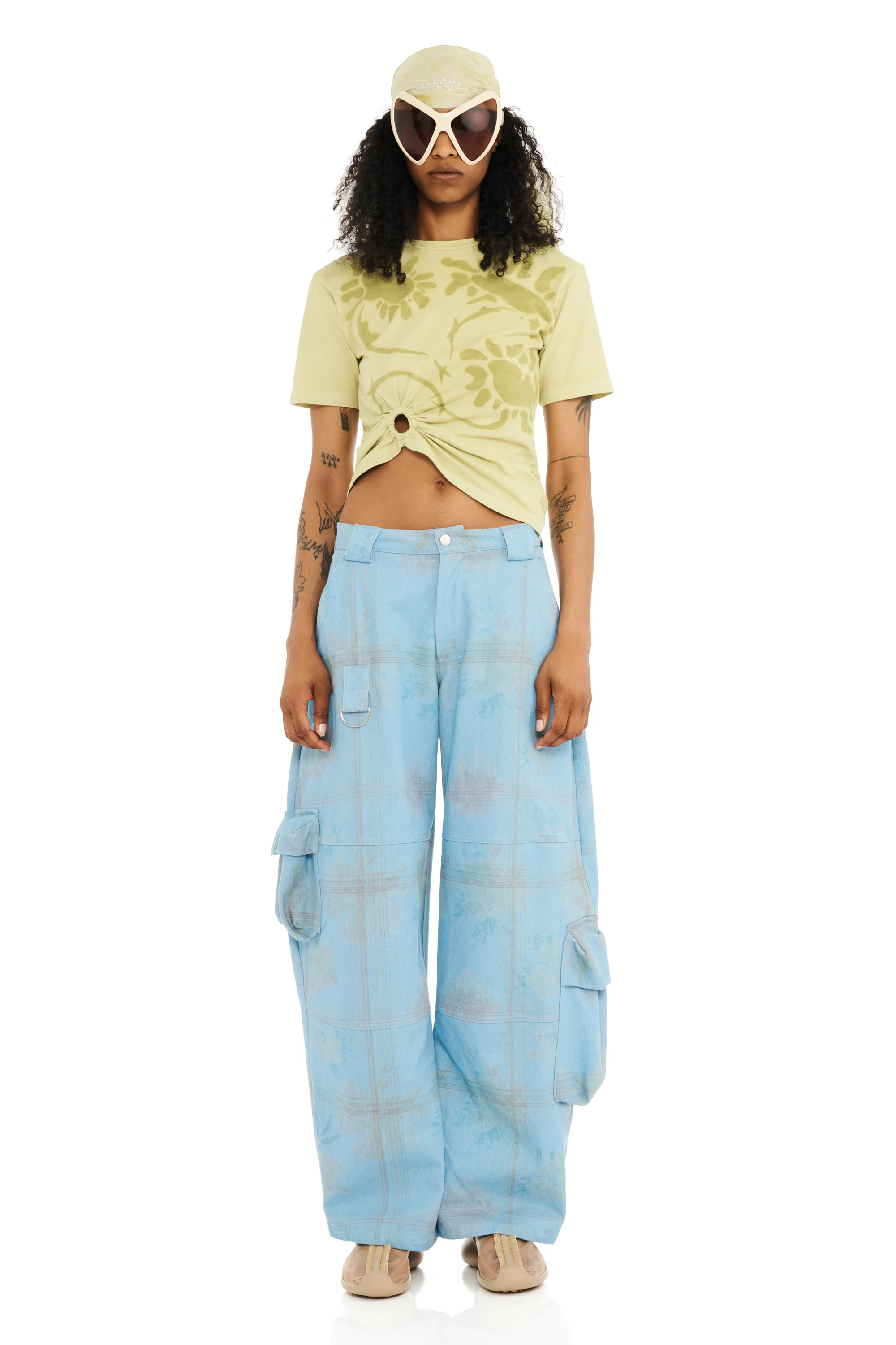 DENIM PICNIC LAWN CARGO PANT - Image 2