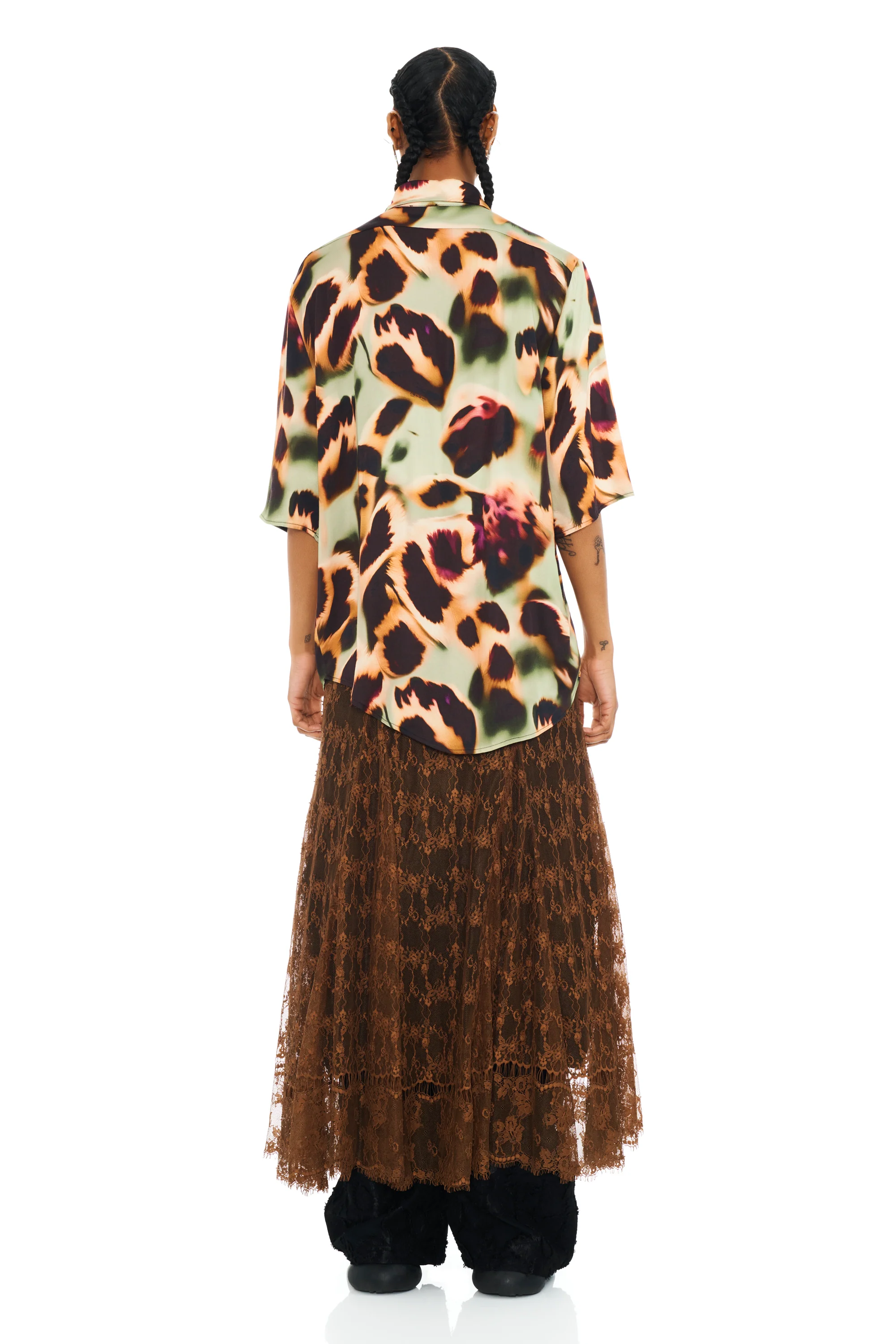 DRIPPY LEOPARD SUNNY BUTTON UP - Image 4