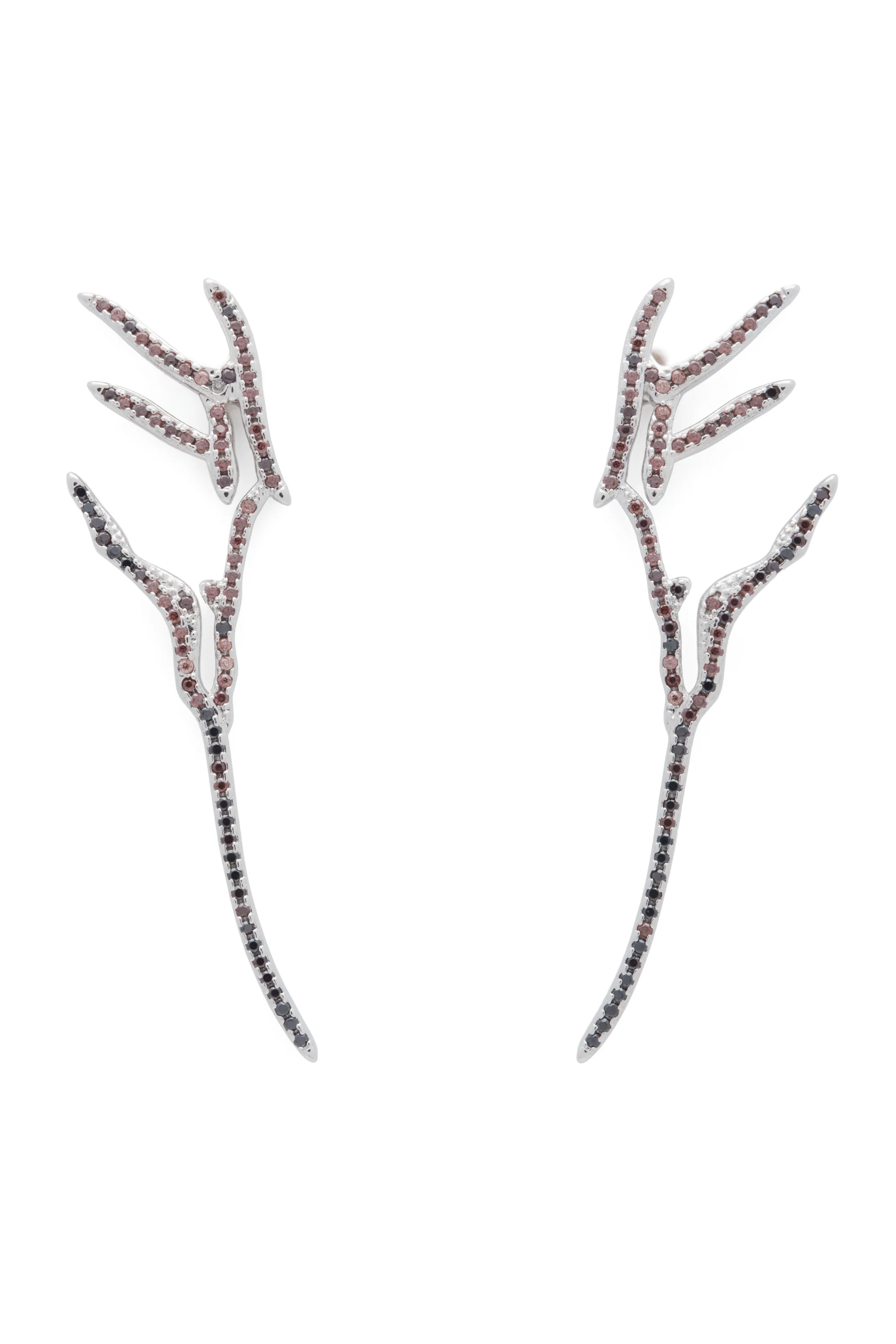 EARTH PAVE WING EARRINGS