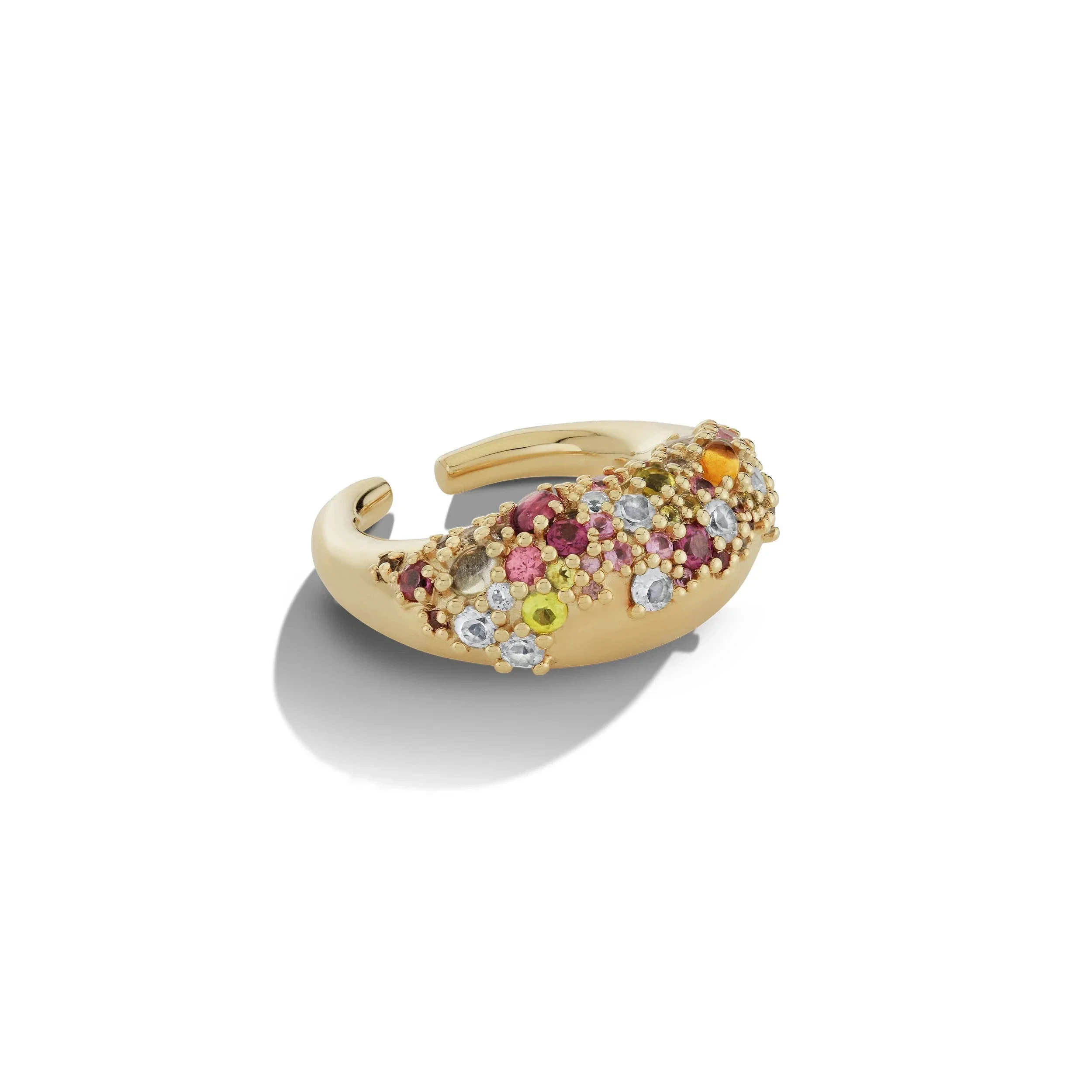 Encrusted Abstract Ear Cuff - Image 4
