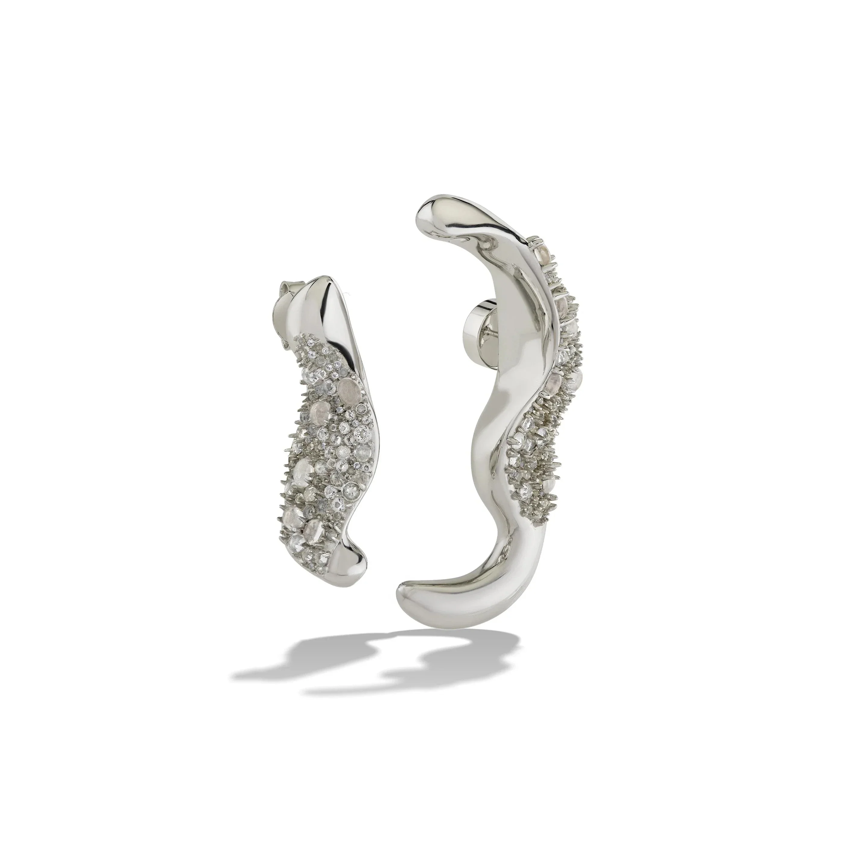 Encrusted Abstract Earrings