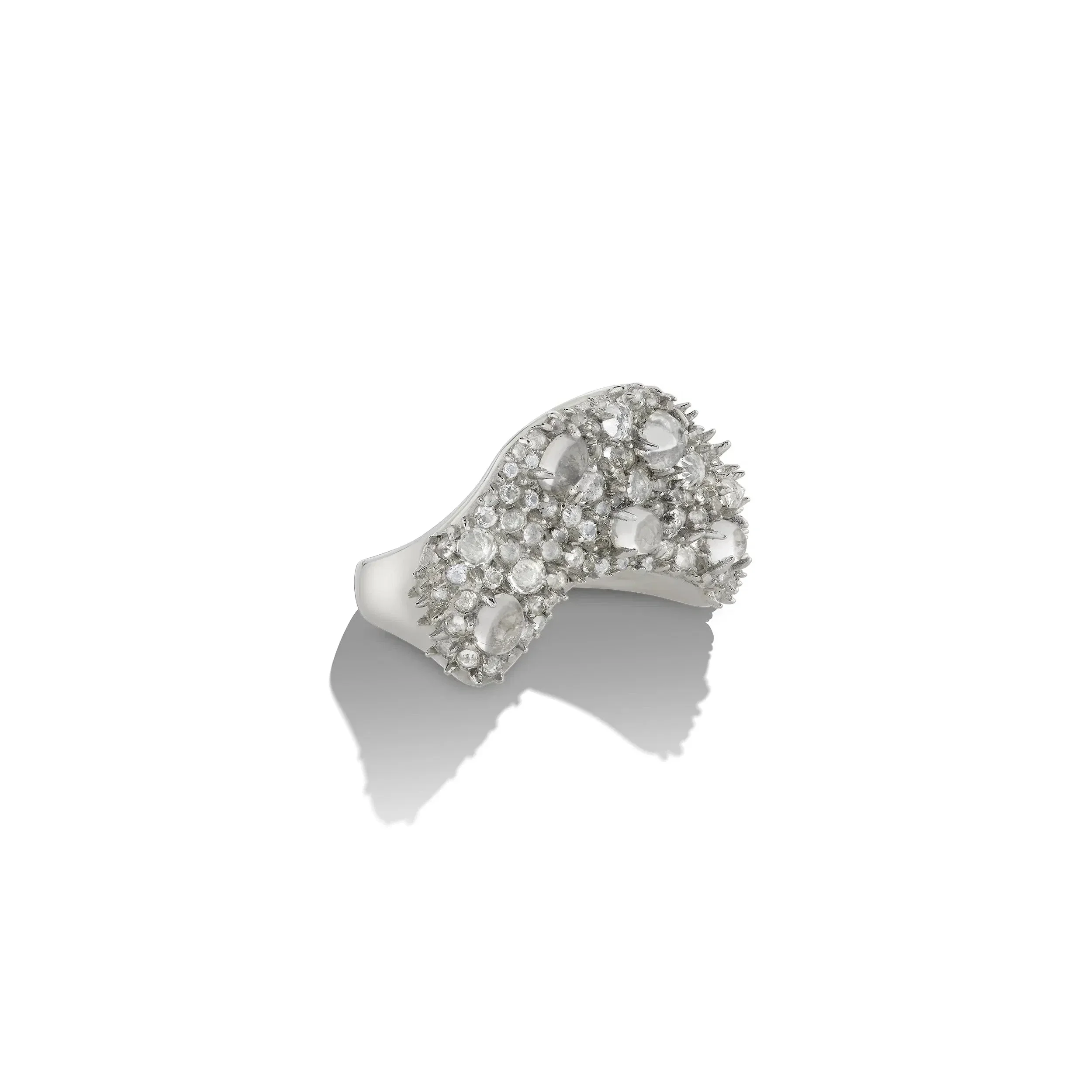 Encrusted Wavy Ring - Image 3