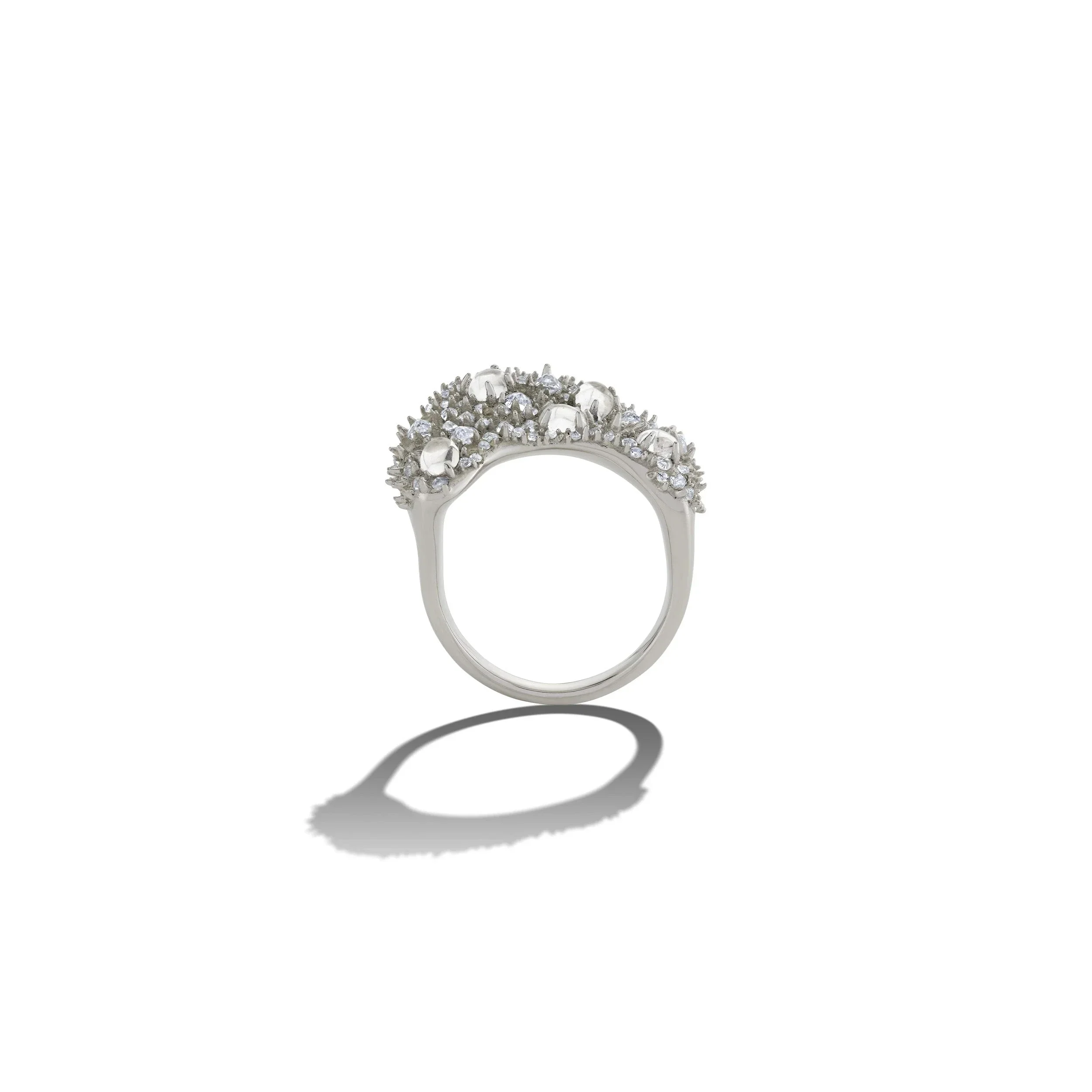 Encrusted Wavy Ring - Image 7