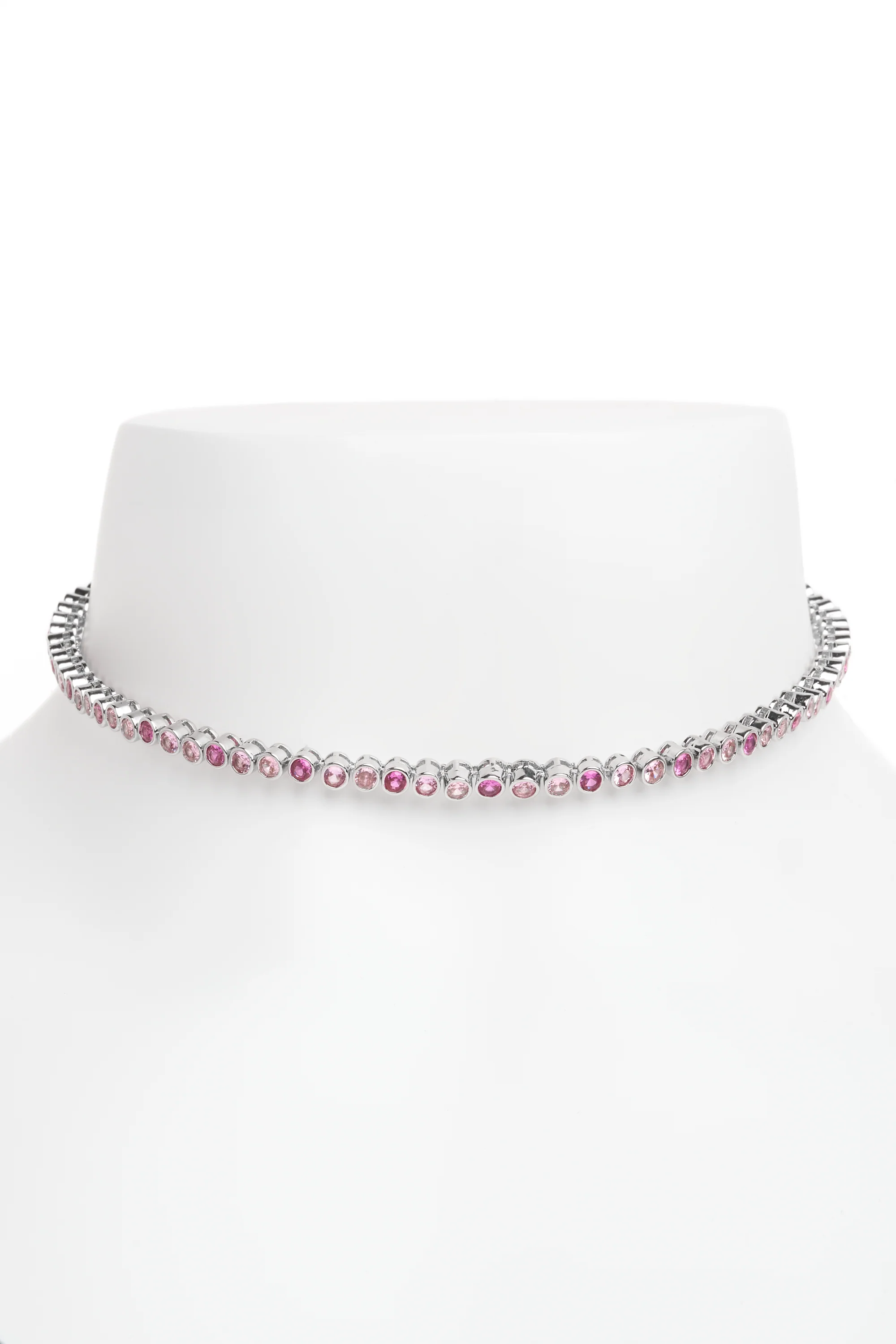 FADING PINK TENNIS NECKLACE - Image 3