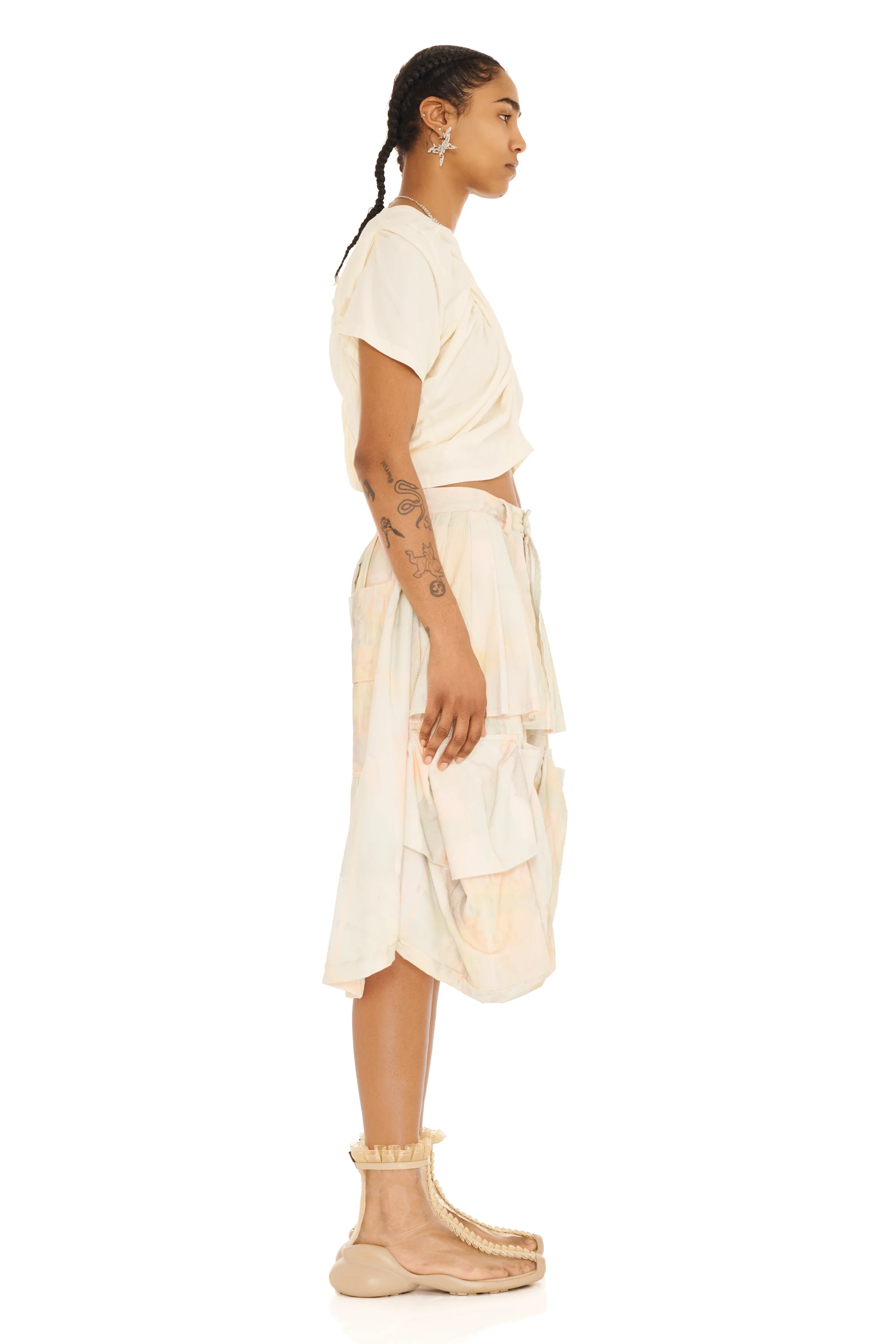GUA SHA PLAID HAZEL CARGO SHORT - Image 3