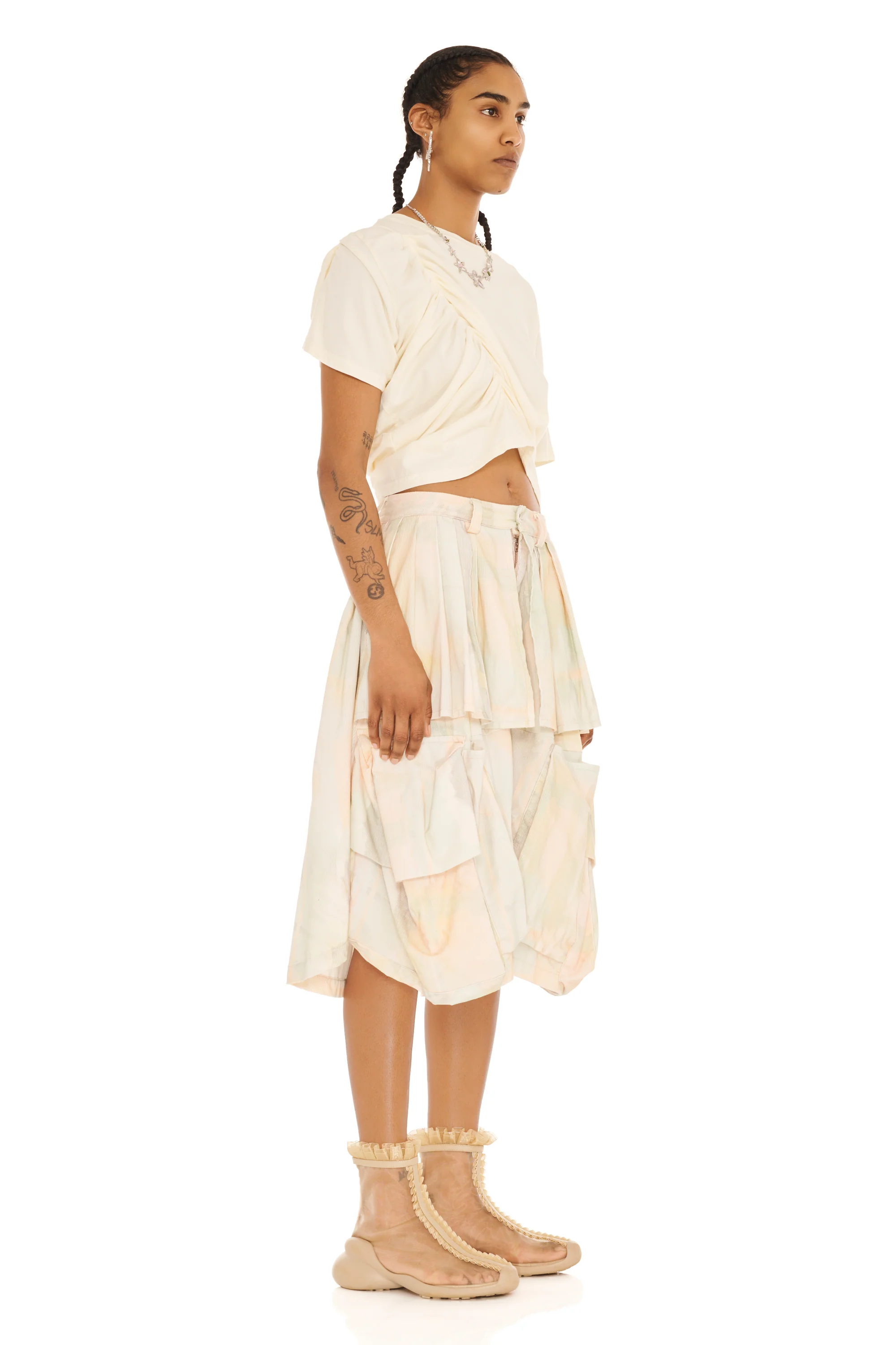 GUA SHA PLAID HAZEL CARGO SHORT - Image 4