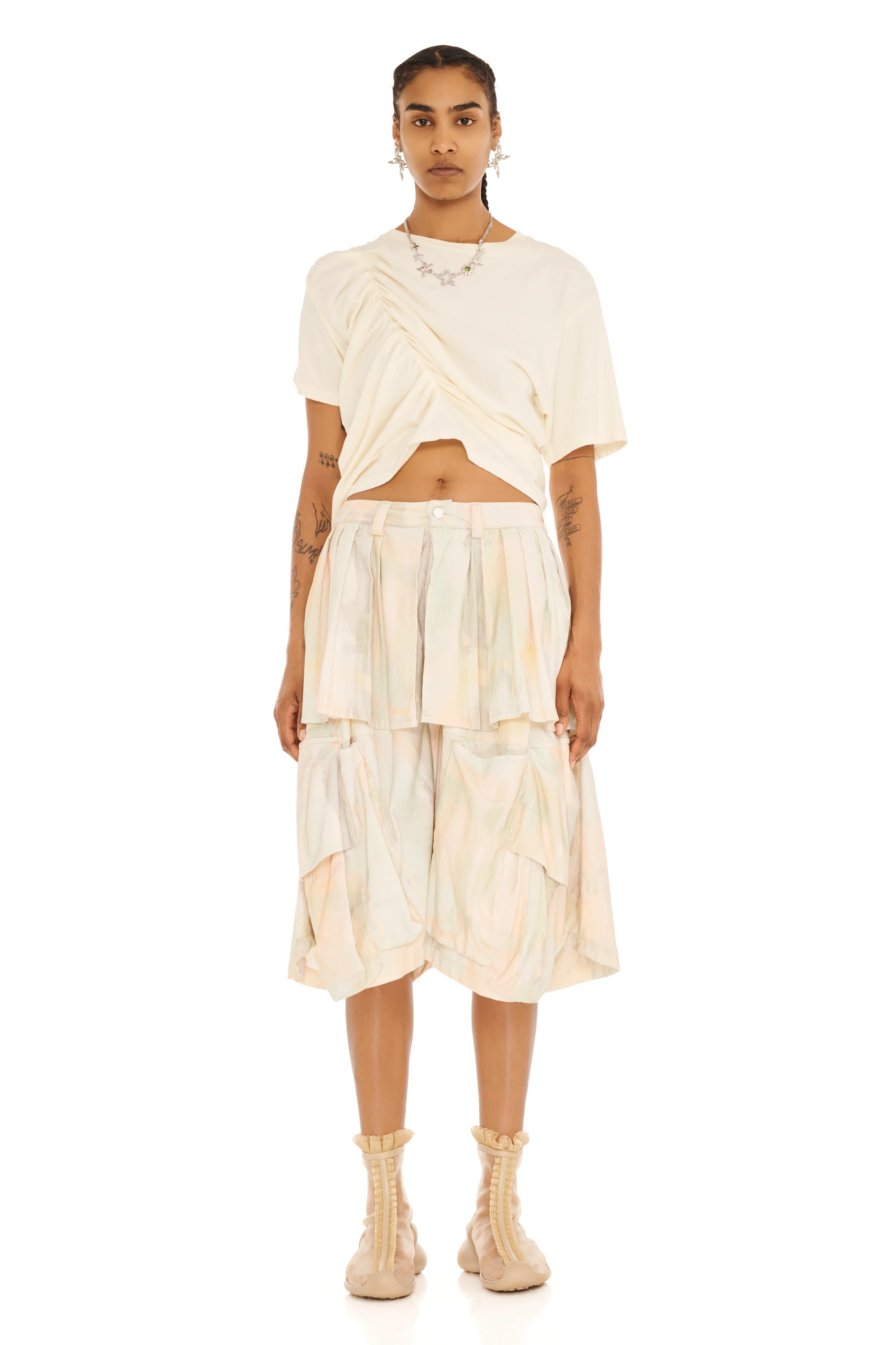 GUA SHA PLAID HAZEL CARGO SHORT - Image 5
