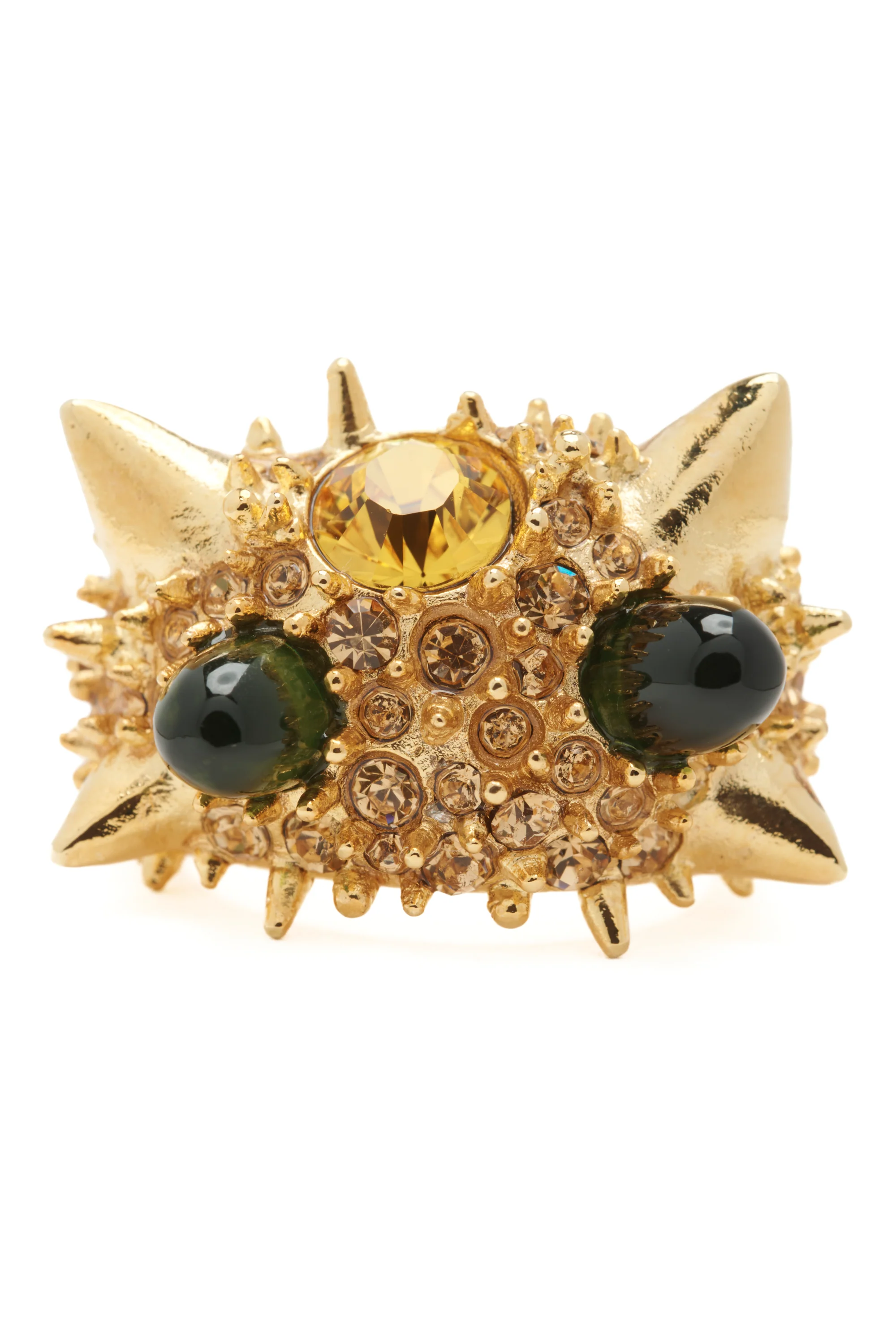GOLD ALIEN SPIKE RING