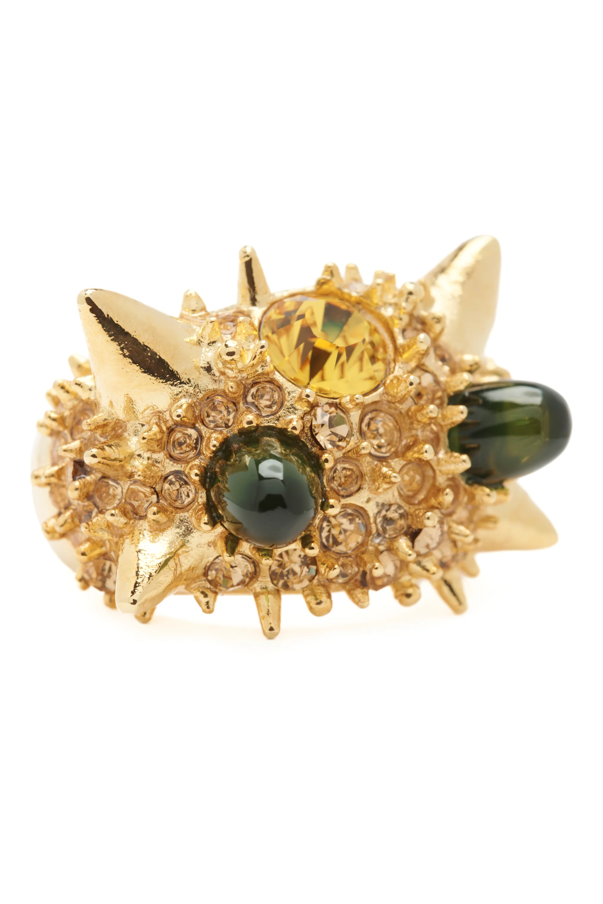 GOLD ALIEN SPIKE RING - Image 2