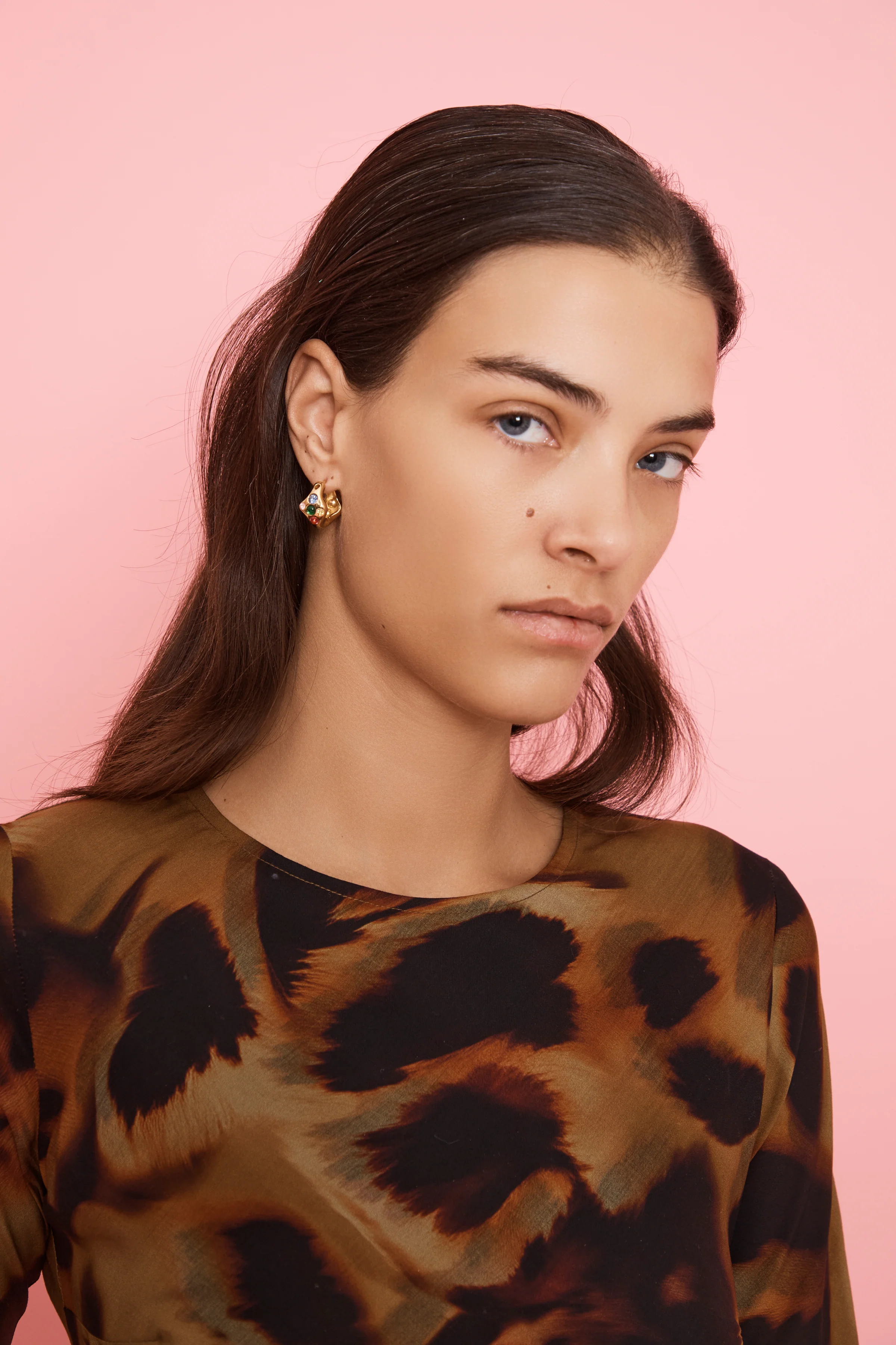 GOLD MULTI BAT EARRINGS - Image 2
