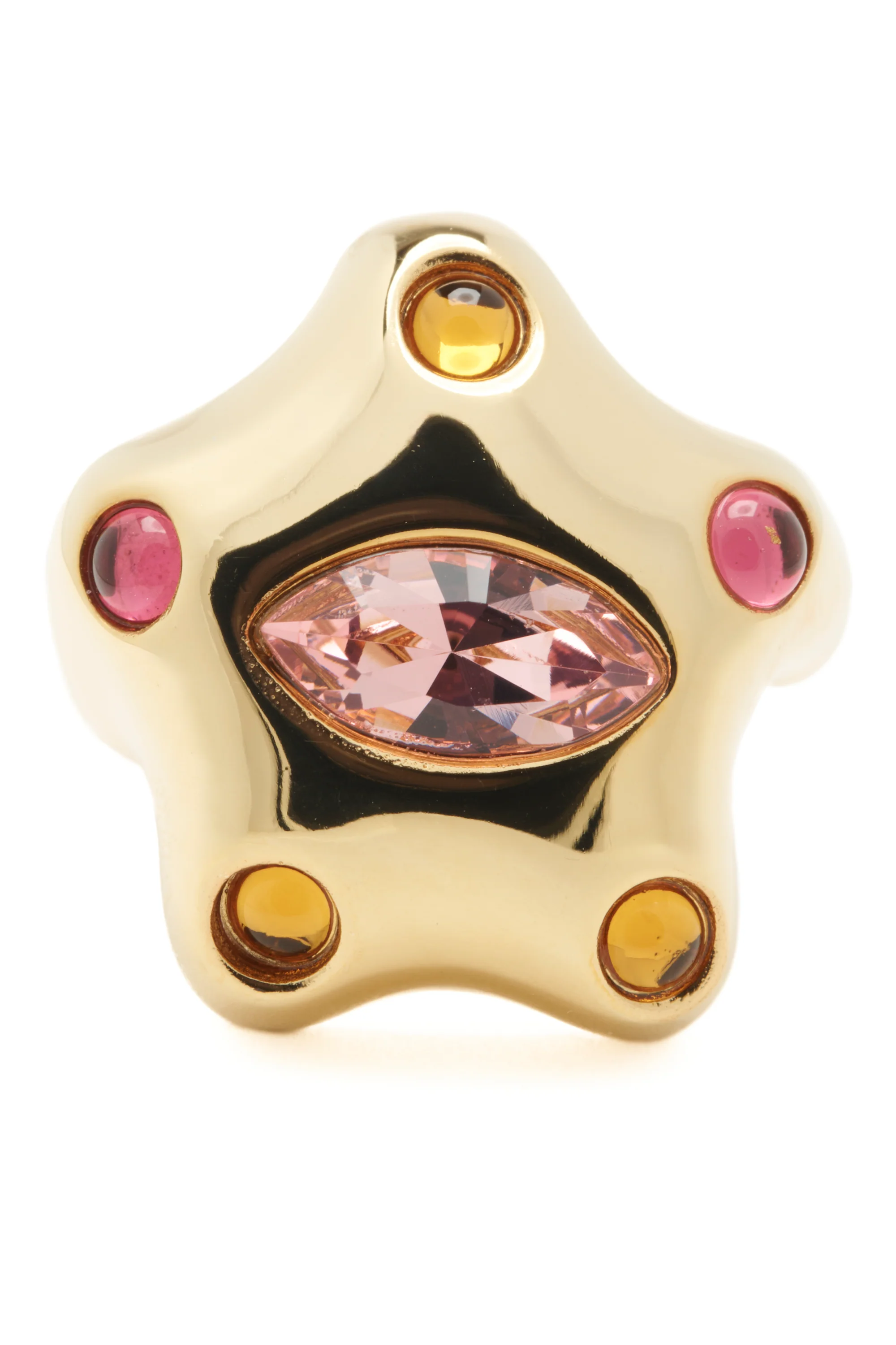GOLD PINK DEMI STARLETTE RING