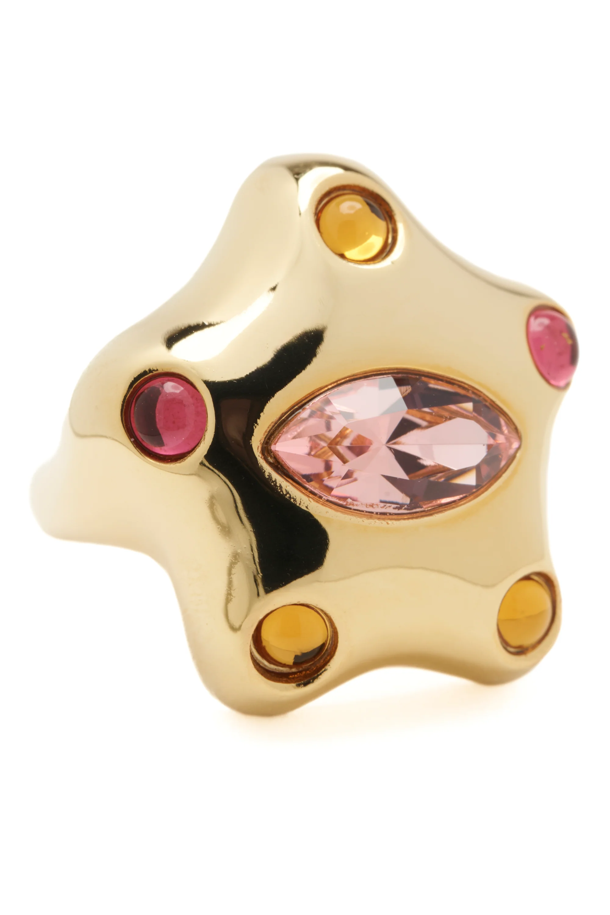 GOLD PINK DEMI STARLETTE RING - Image 3