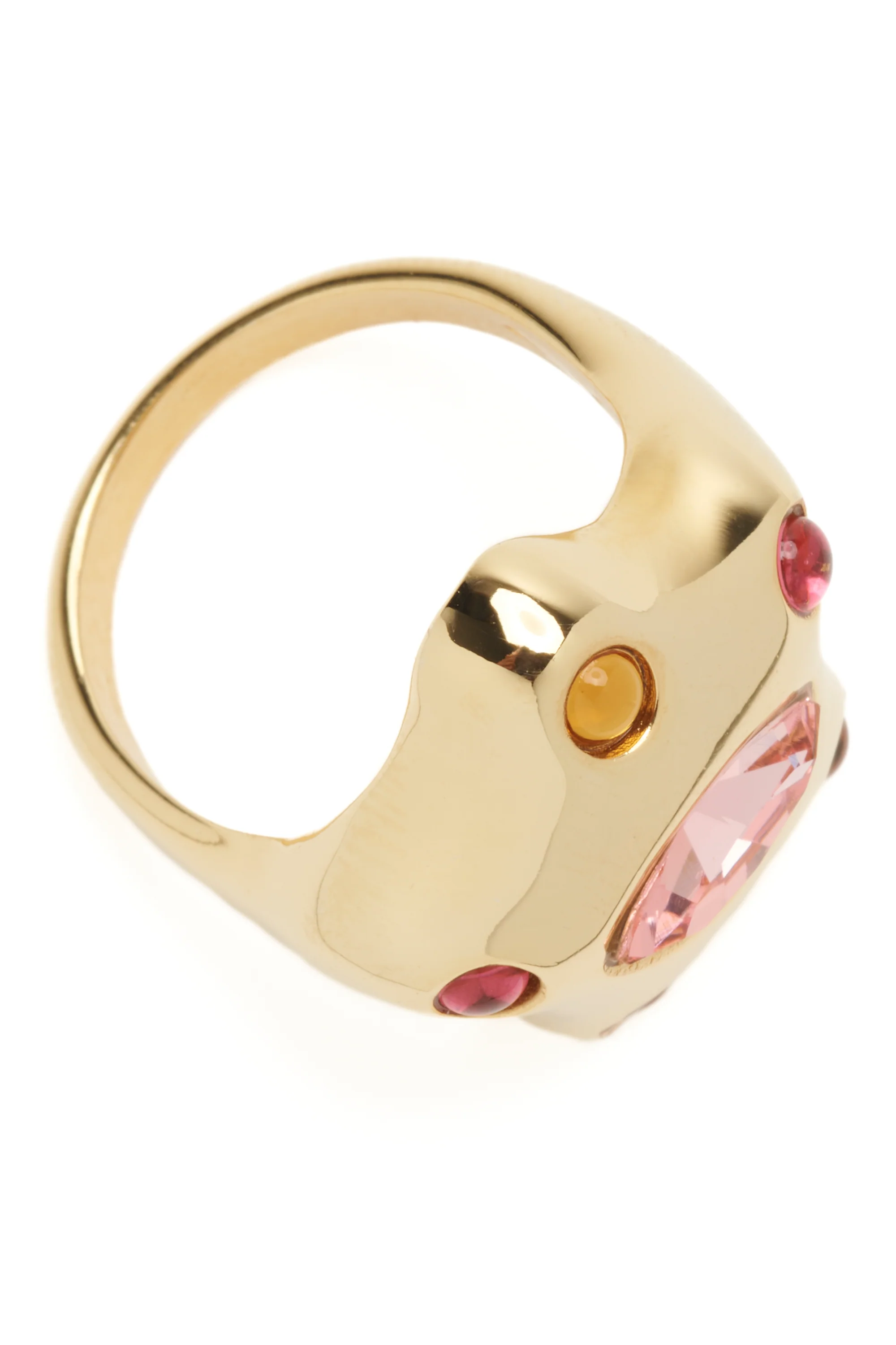 GOLD PINK DEMI STARLETTE RING - Image 4