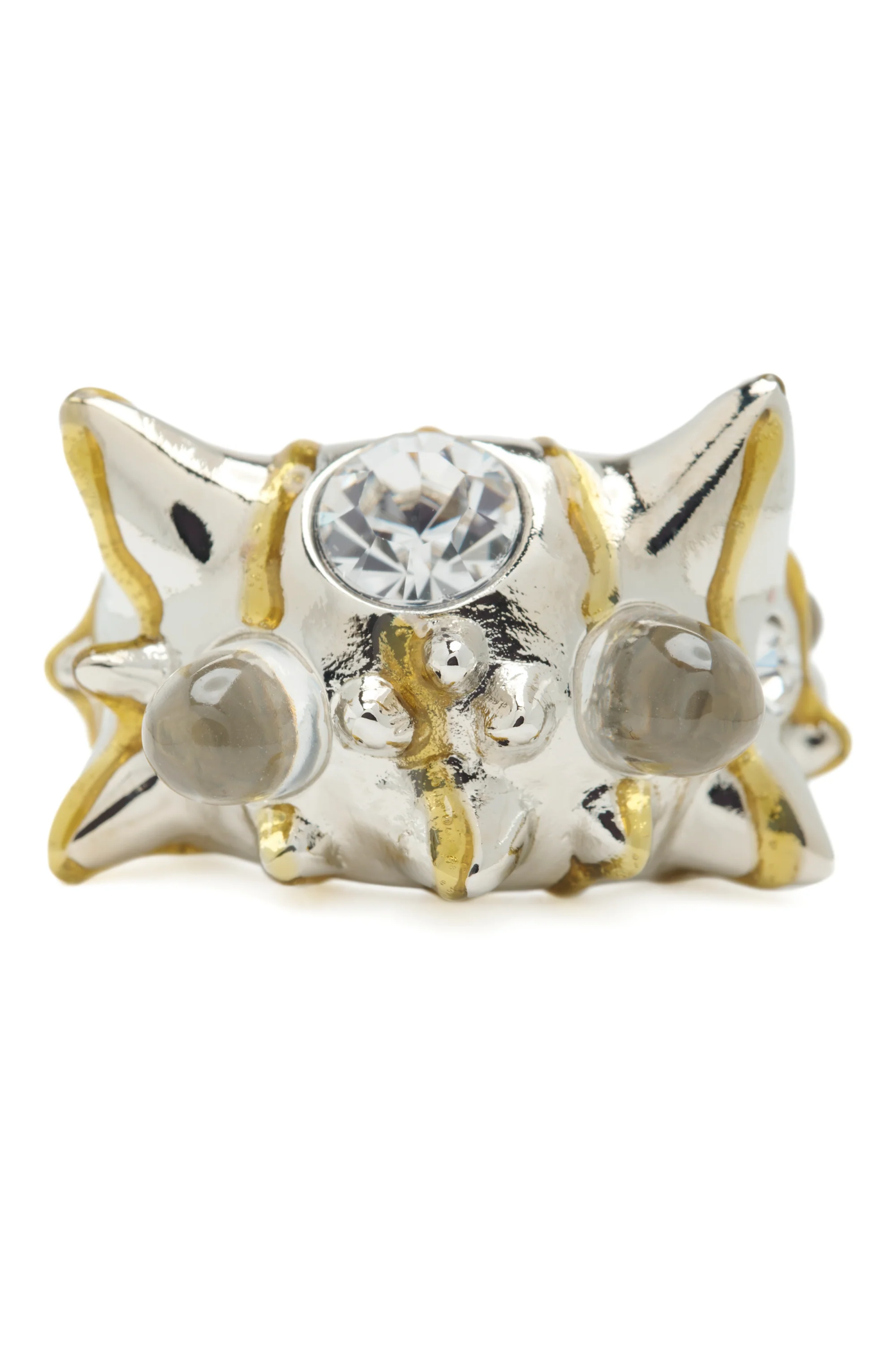 GOLD STRIPE ALIEN RING