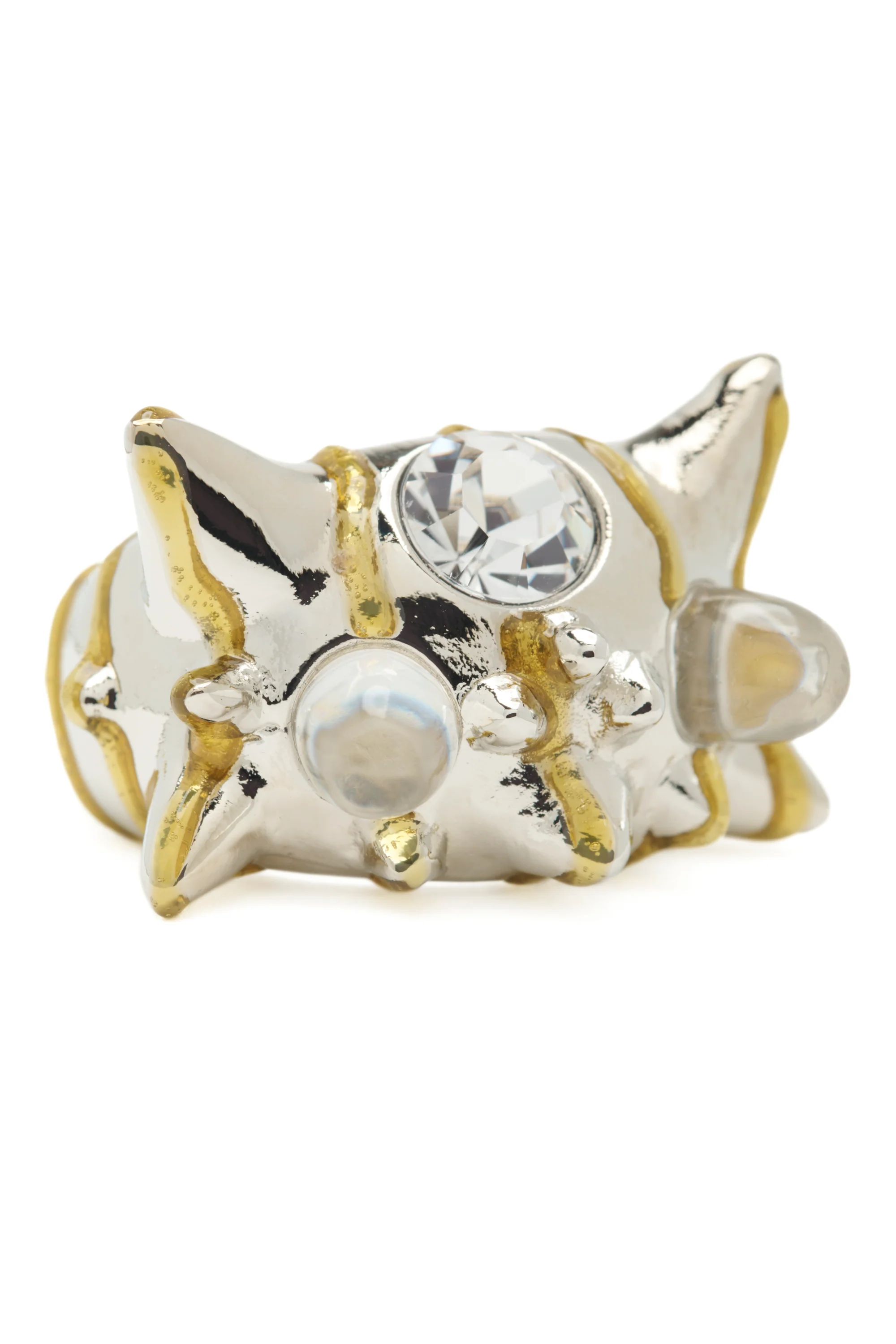 GOLD STRIPE ALIEN RING - Image 3