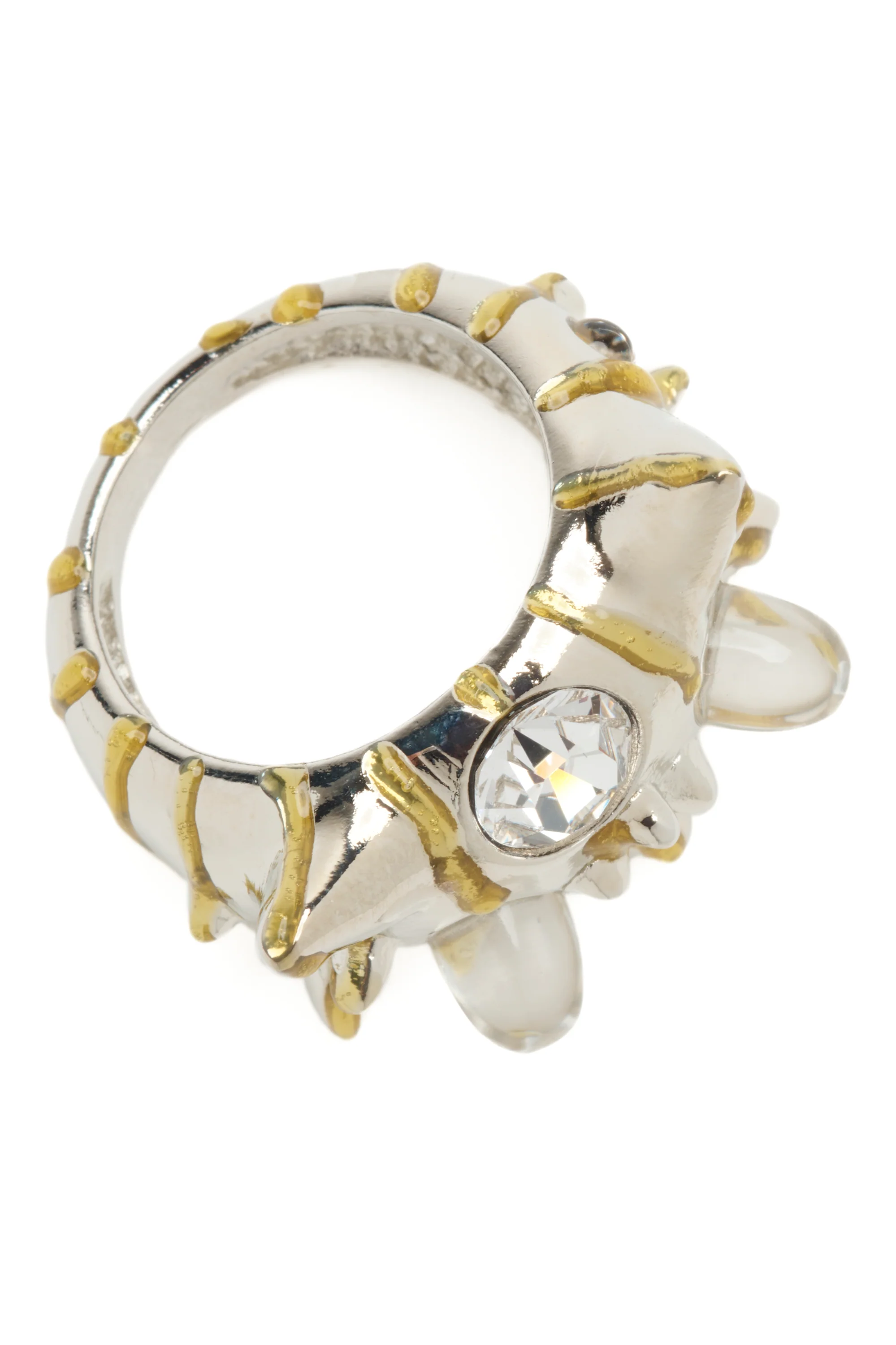 GOLD STRIPE ALIEN RING - Image 4