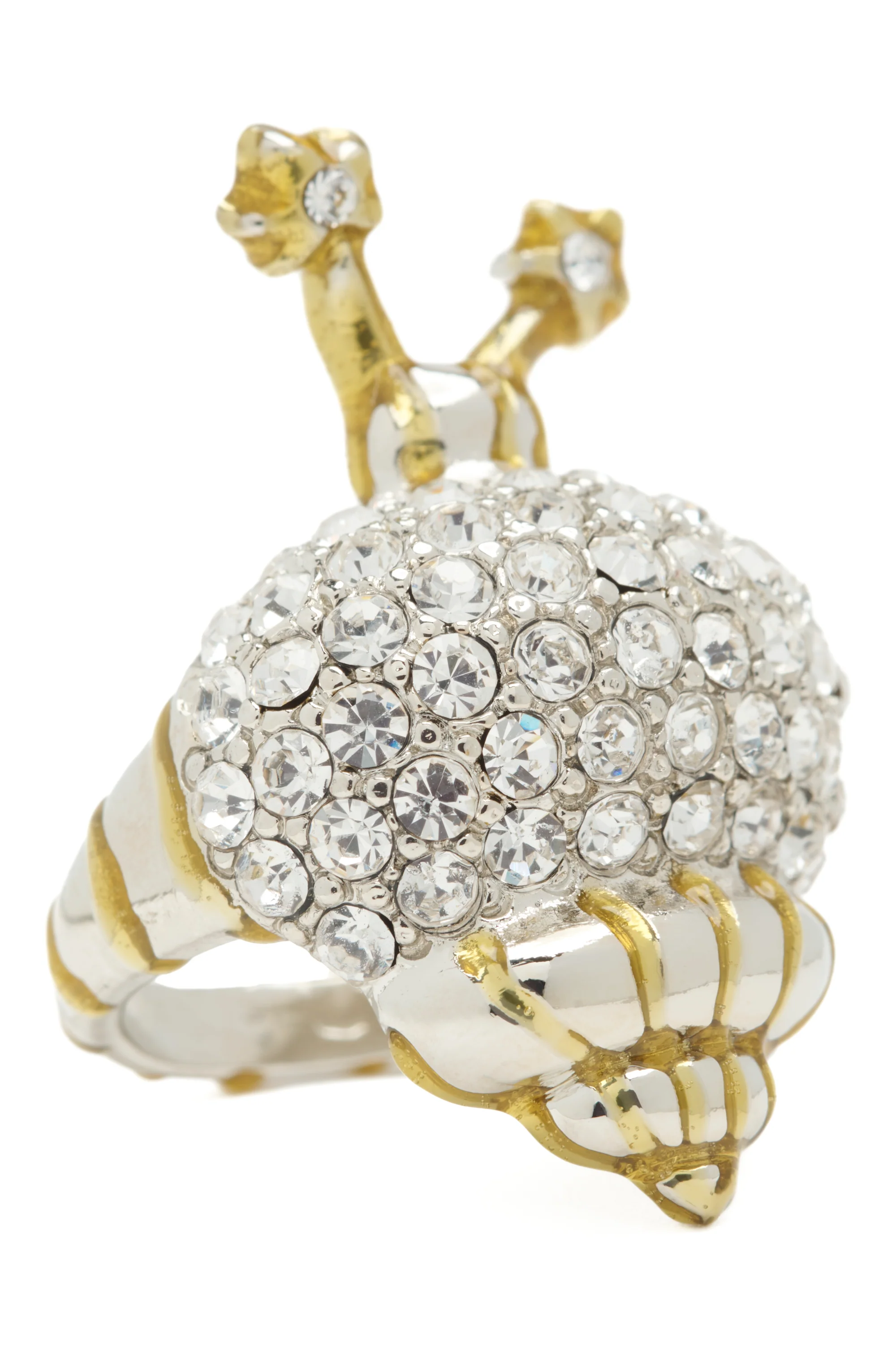 GOLD STRIPE SNAIL RING - Image 3