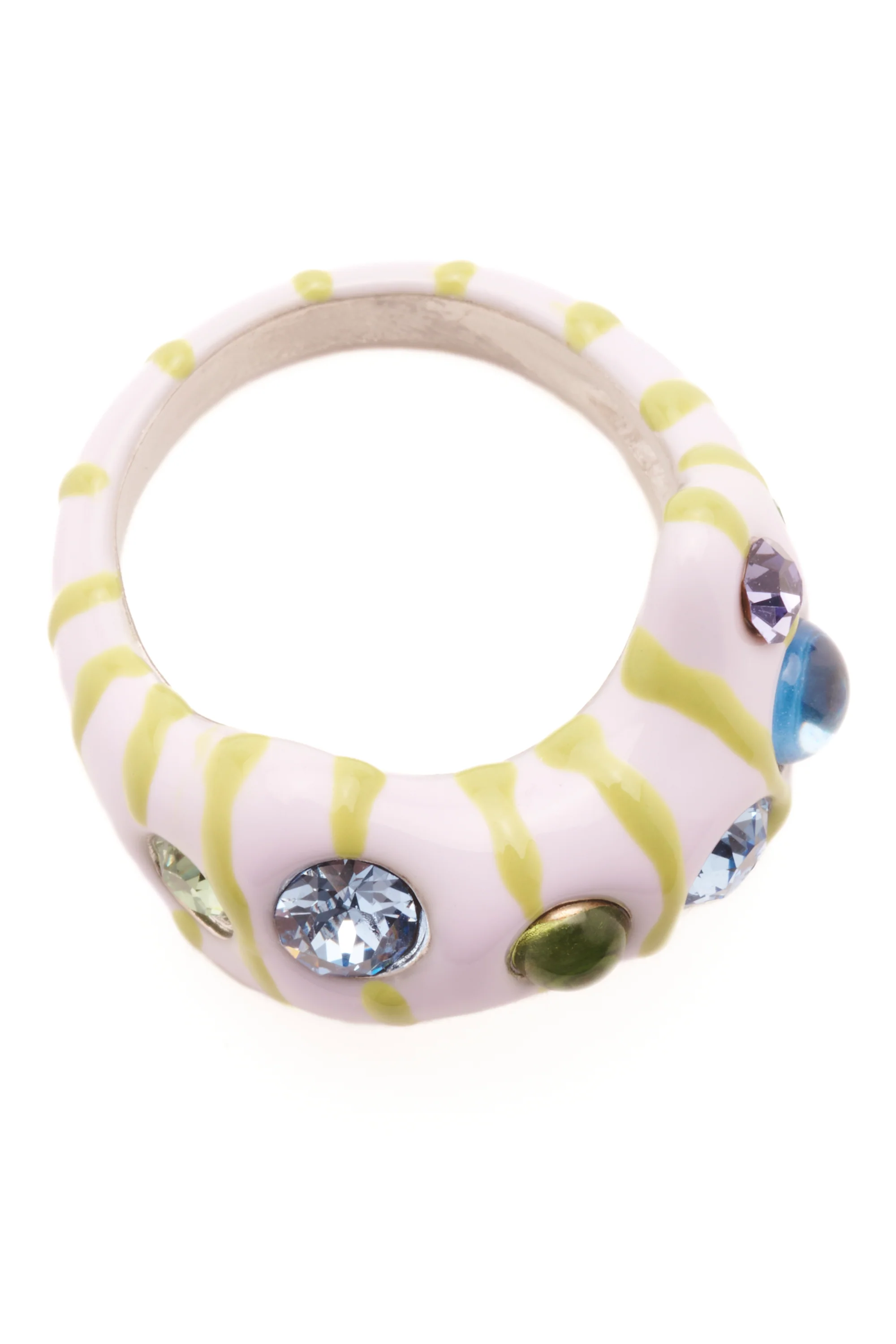 LILAC STRIPE BAT RING - Image 3