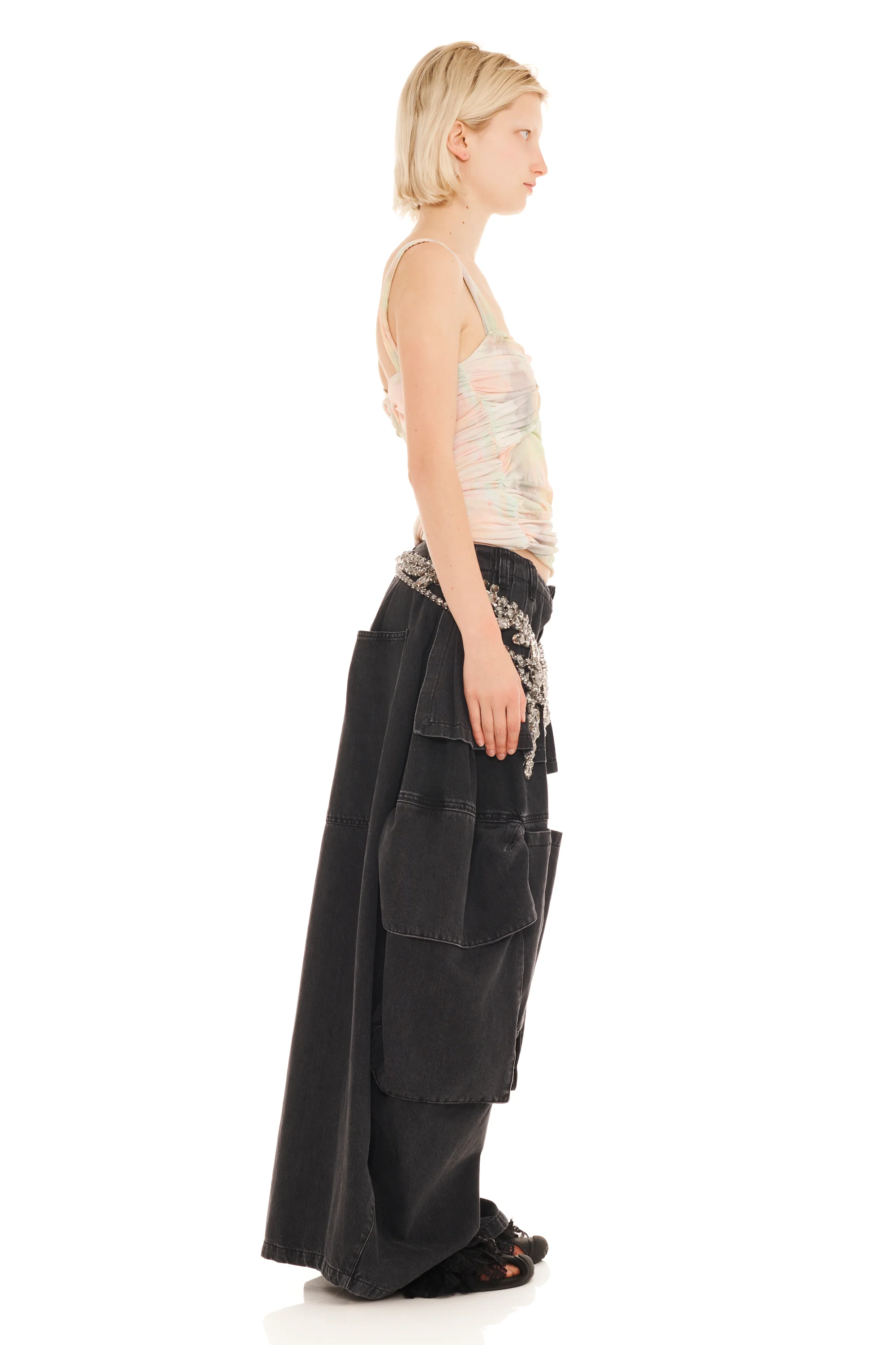 GUA SHA PLAID NETTLE TANK - Image 3
